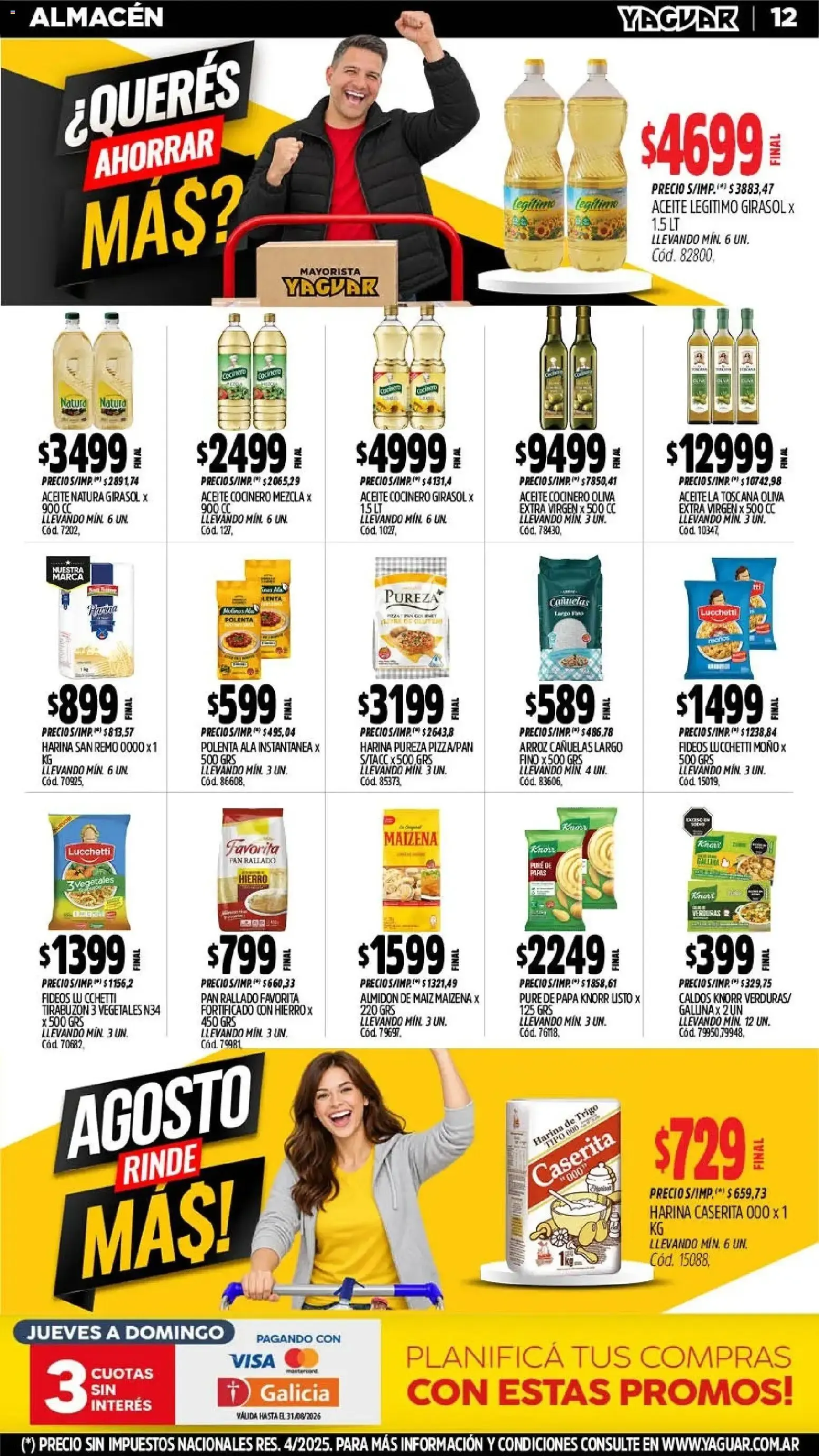 Ofertas de AGOSTO RINDE MÁS! 24 de agosto al 30 de agosto 2026 - Página 12 del catálogo