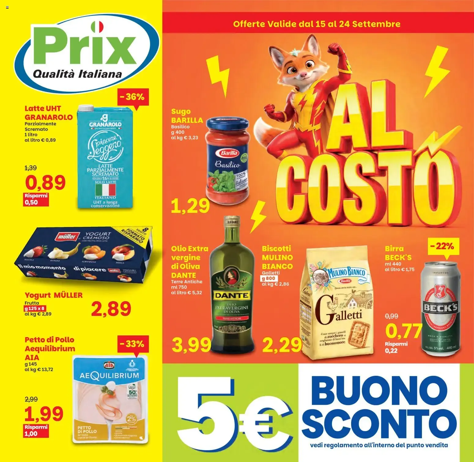Nuovo Prix volantino dal 15/09/2026 > offerte anteprima 🛍️ da 15 settembre a 24 settembre di 2026 - Pagina del volantino 1