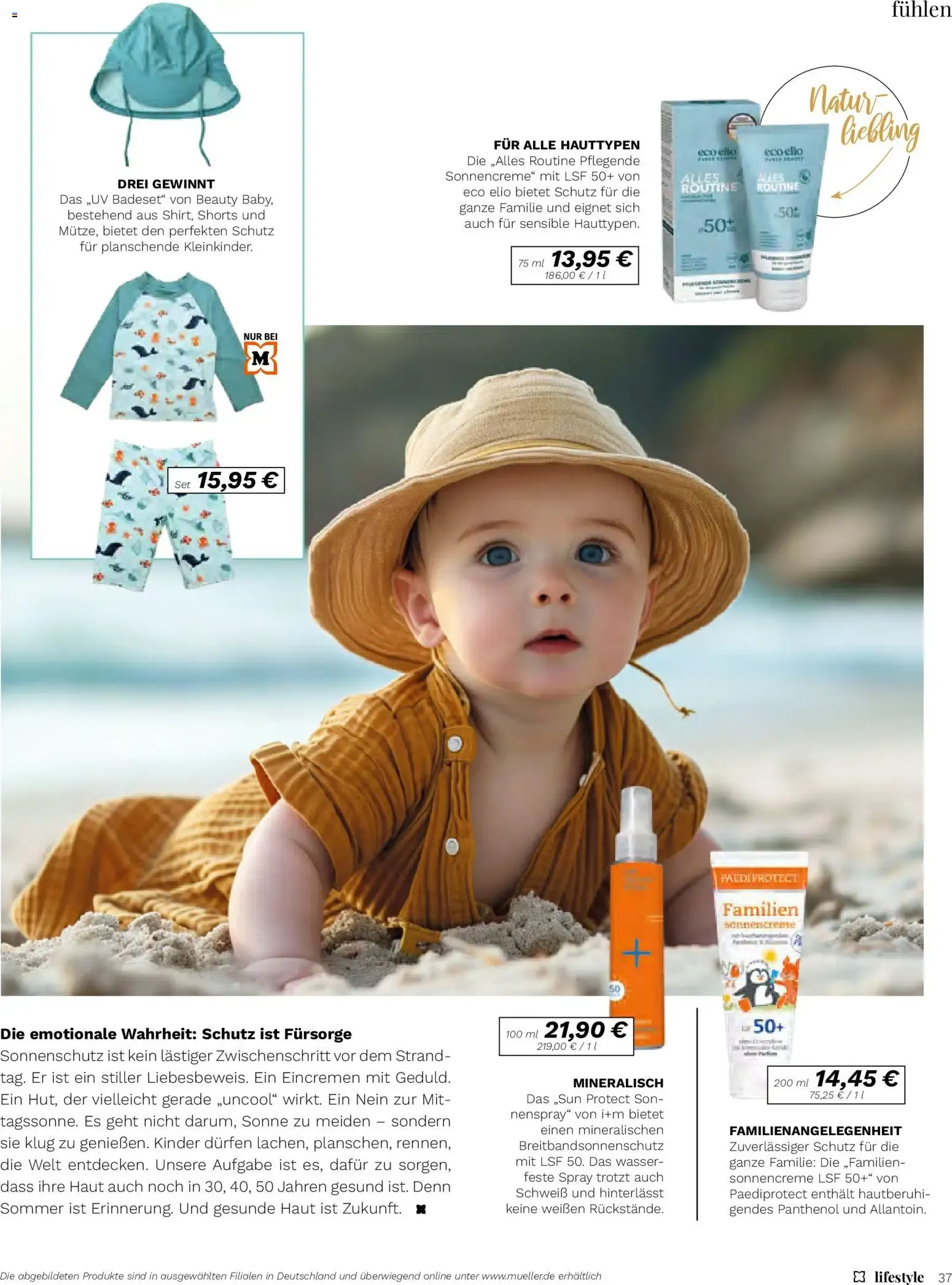 Müller lifestyle: Ihr Wohlfühl-Magazin - Urlaub fürs Ich von 10. Juli bis 31. August 2026 - Prospekt seite 37