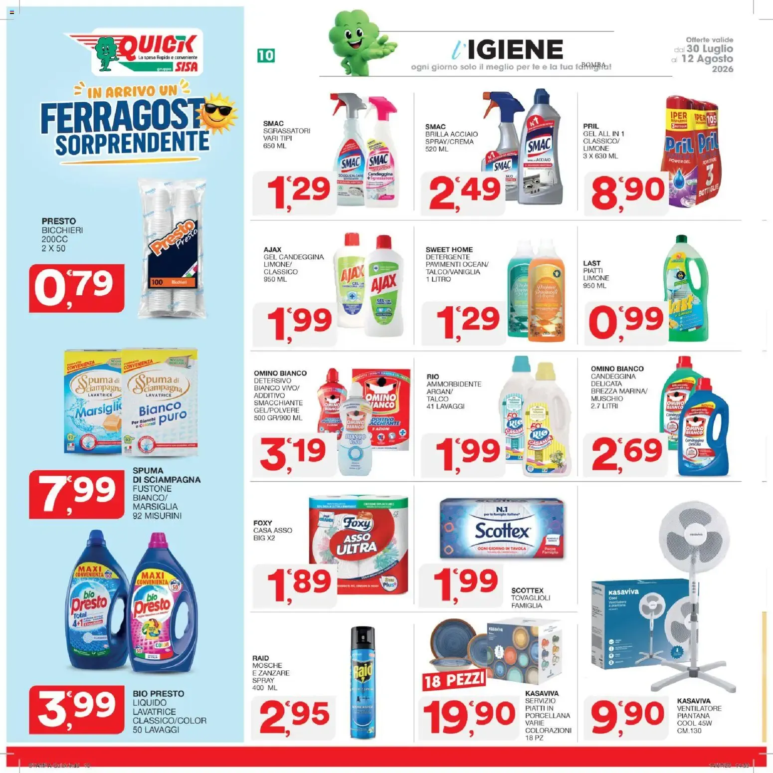 Nuovo SISA volantino Quick dal 30/07/2026 > offerte anteprima 🛍️ da 30 luglio a 12 agosto di 2026 - Pagina del volantino 10
