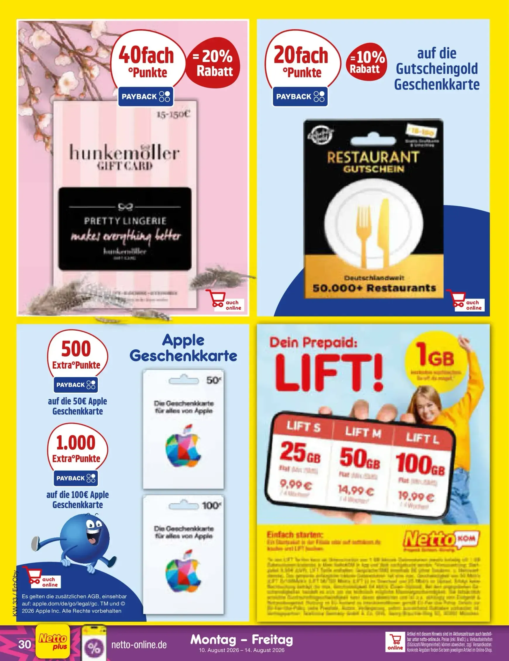 Netto Marken Discount Prospekt nächste Woche – von Montag 10.08.2026 bis Freitag 14.08.2026 von 10. August bis 14. August 2026 - Prospekt seite 45