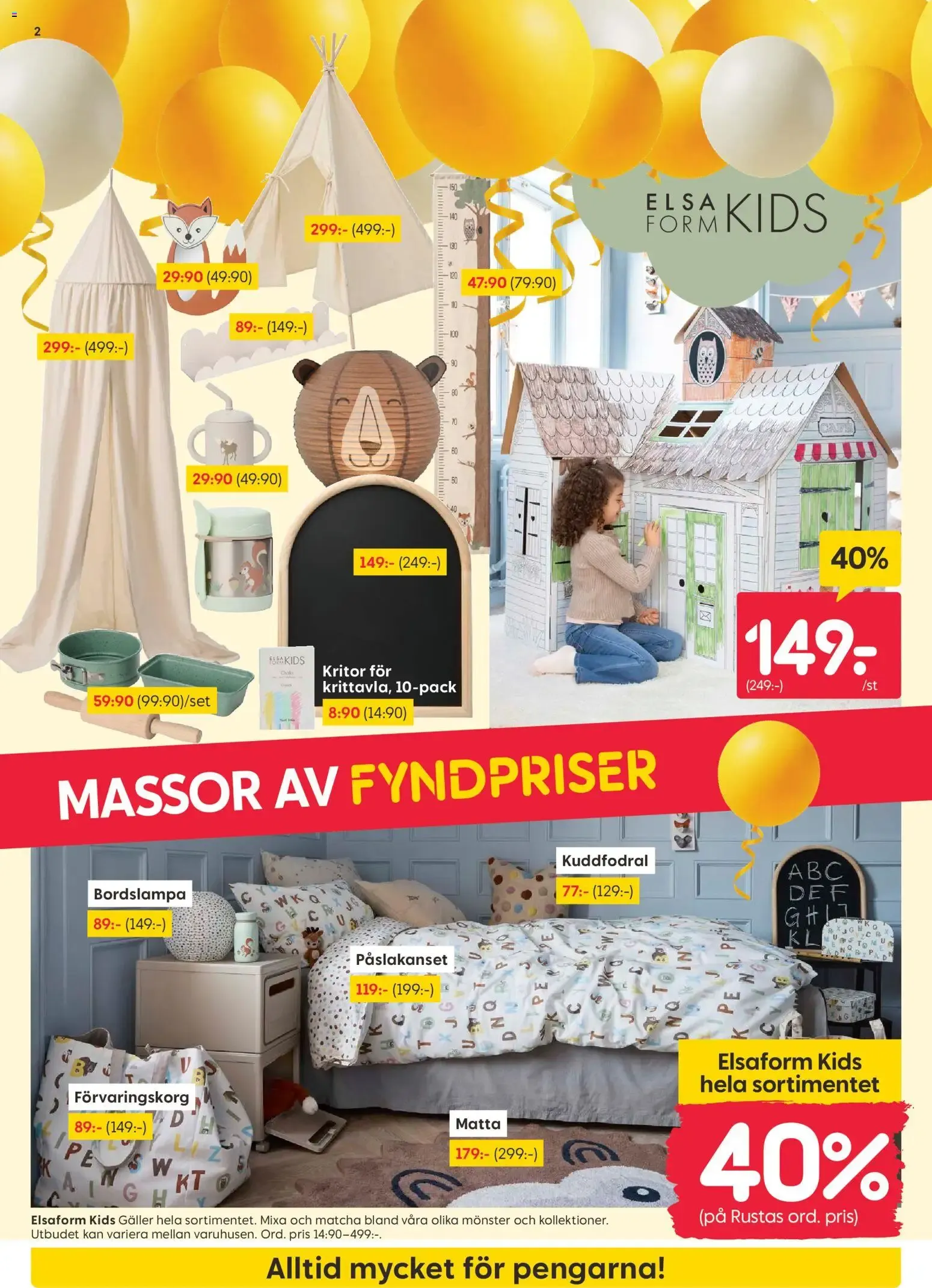 Rusta erbjudanden från 19/10/2026 - 25/10/2026 > Reklamblad nuvarande rabatter från 19 oktober till 25 oktober 2026 - Reklamblad sidor 2