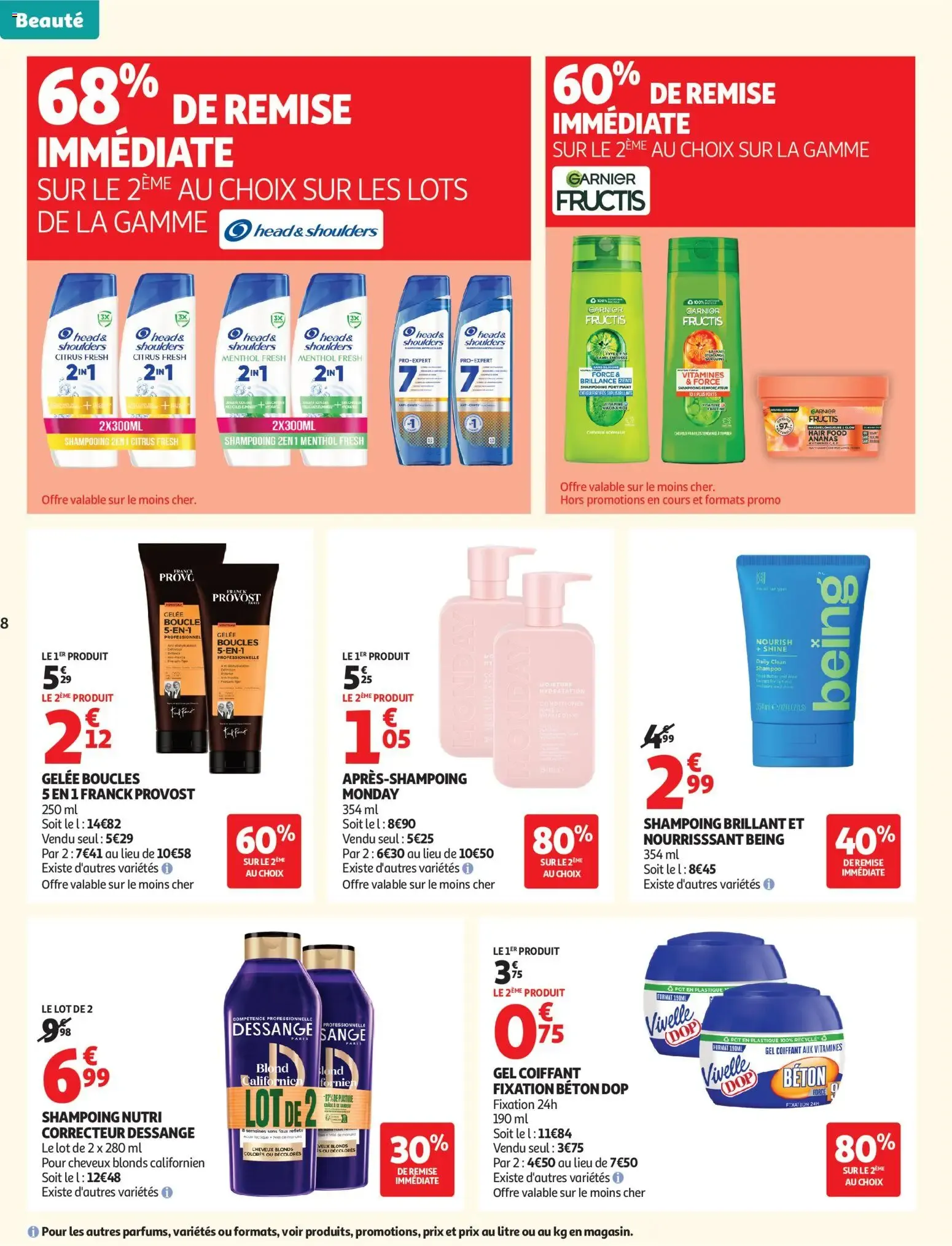 Auchan Beauté, Halles hypers à partir du 16/06/2026 - promo en ligne du 16 juin au 28 juin 2026 - Catalogue page 8