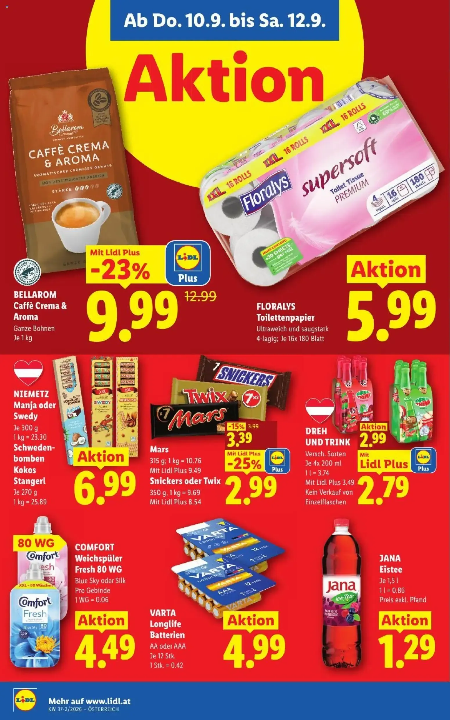 Lidl - Flugblatt ab 10.09.2026 - Angebote ab donnerstag von 10. September bis 12. September 2026 - Flugblätt seite  12