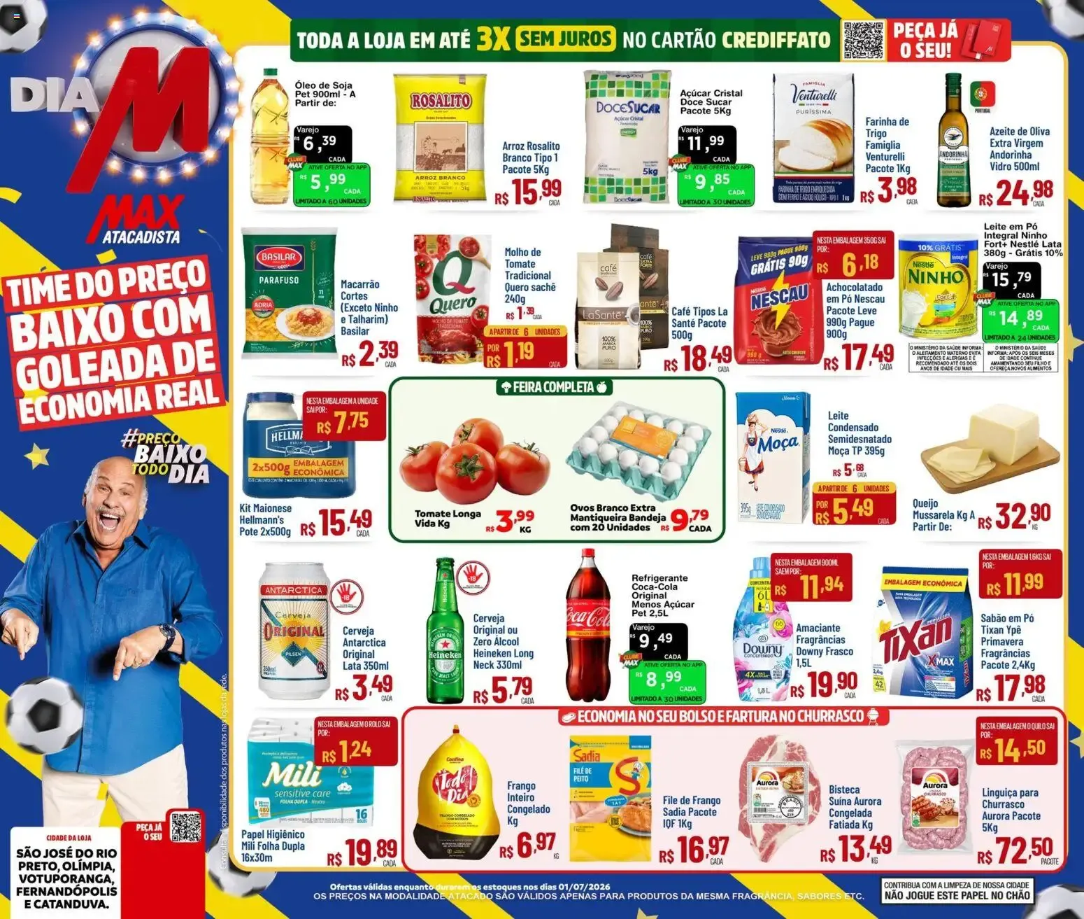 Encarte de Max Atacadista ofertas Dia M de 01/07/2026 | Promoções Online 1 de julho até 1 de julho 2026 - Pagina 1