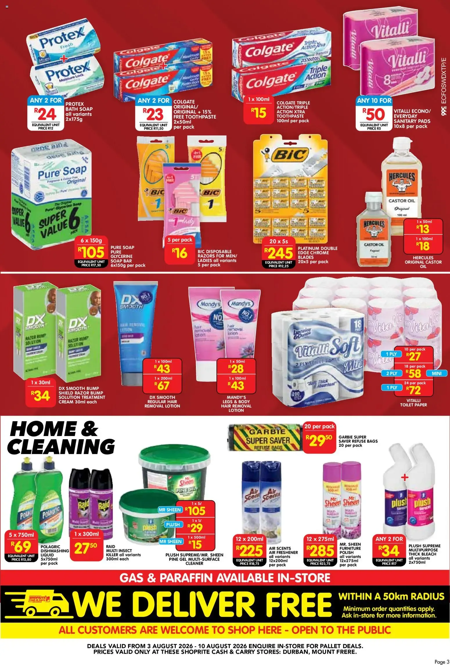 Shoprite - Cash & Carry Deal Dash Durban & Mount Frere (03/08/2026 - 10/08/2026) → Online Catalogue from 3 August to 10 August 2026 - Catalogue Page 3