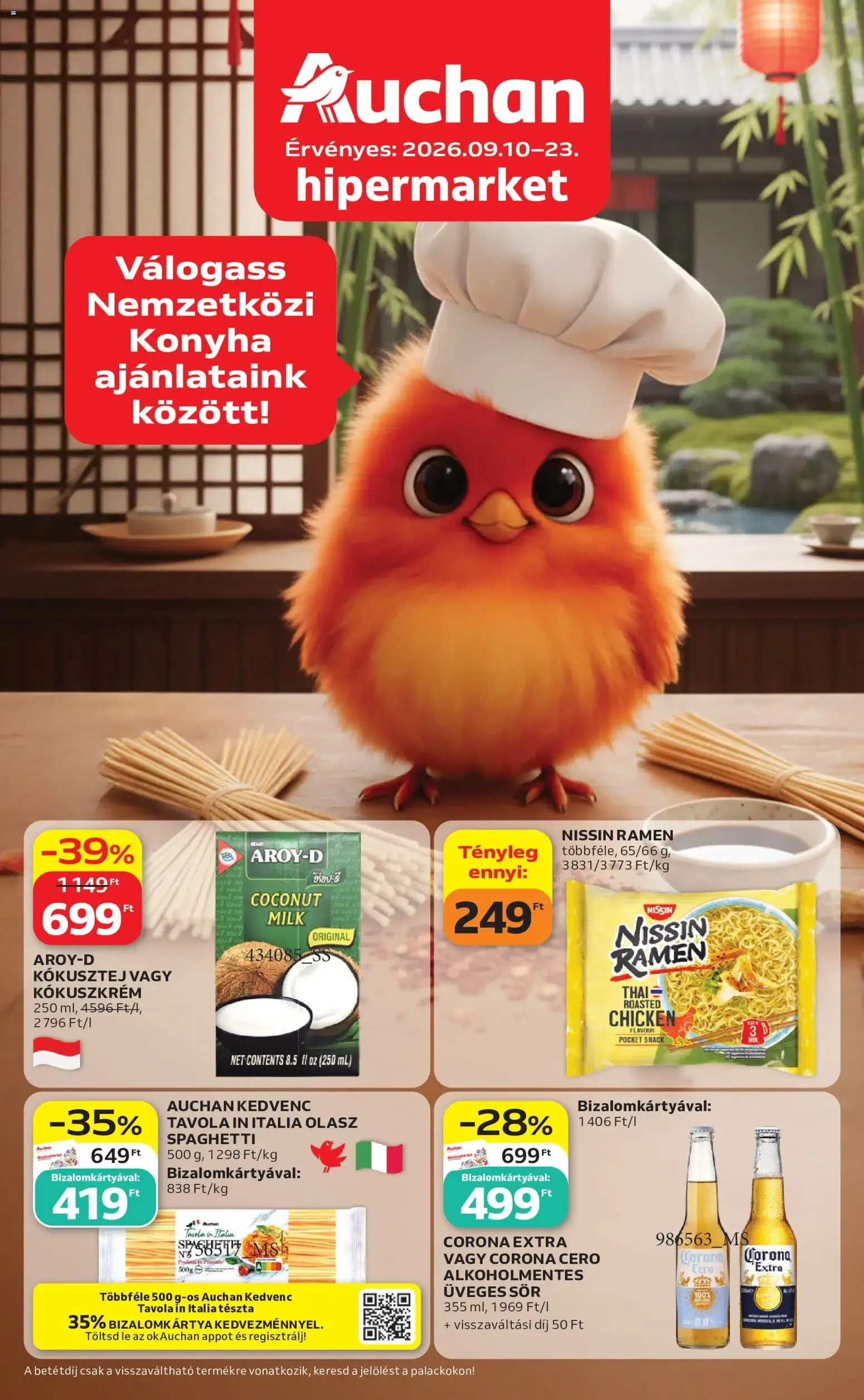 Katalógus Auchan Nemzetközi konyha ajánlatok - 2026.09.10. -tól/töl > akció, lapozható szórólap 🛍️ szeptember 10.-tól szeptember 23.-ig 2026. - Oldal 1