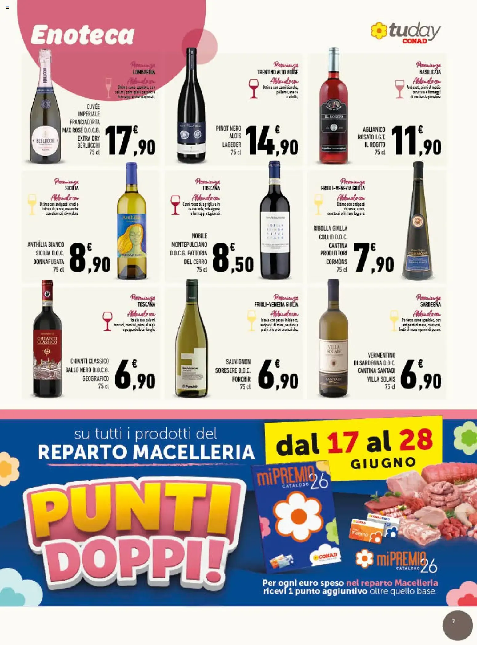 tuday CONAD - Gusto Italiano in Tavola da 17 giugno a 30 giugno di 2026 - Pagina del volantino 7