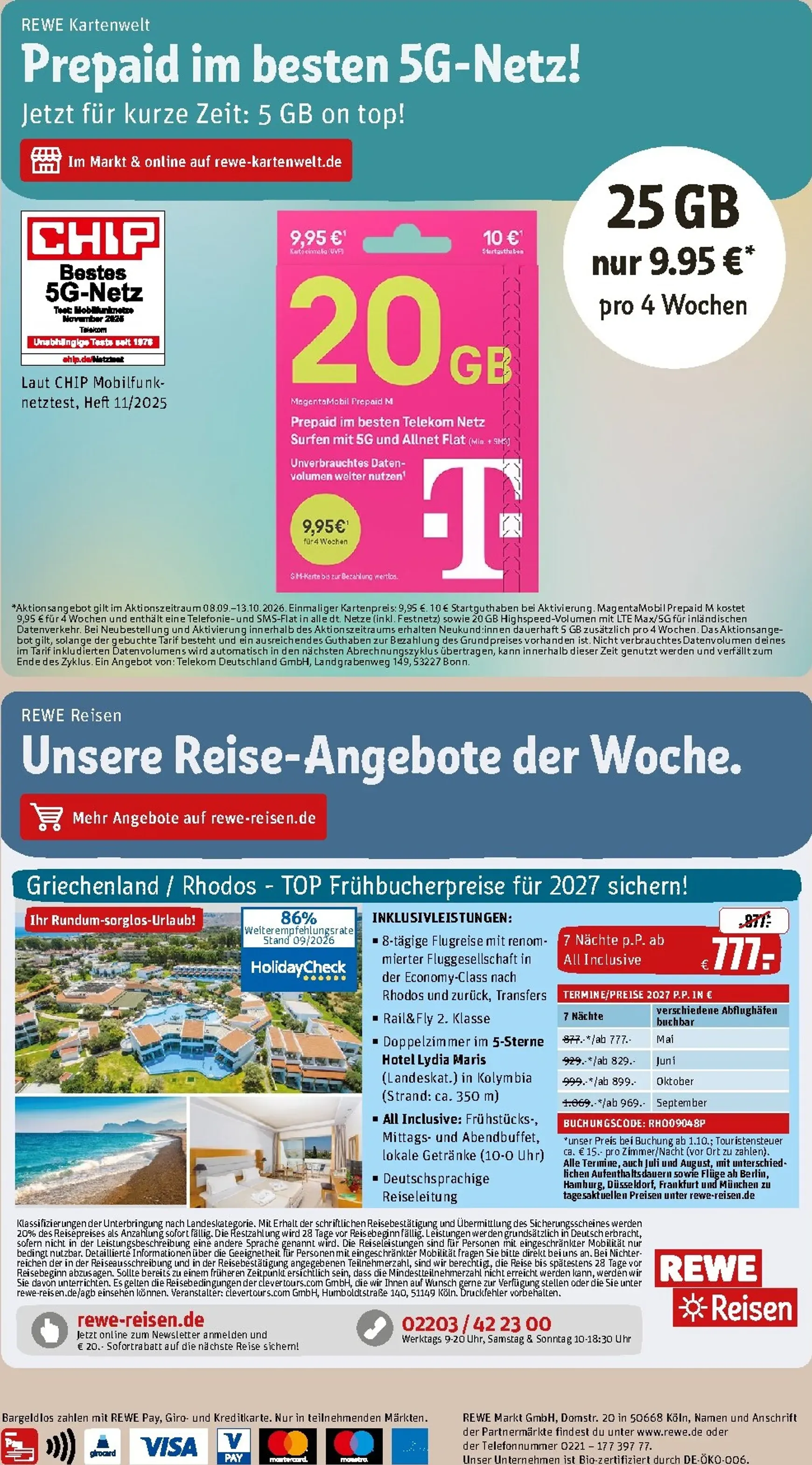 Die REWE Jubelwochen Mega Angebote, mega sparen! von 21. September bis 27. September 2026 - Prospekt seite 32