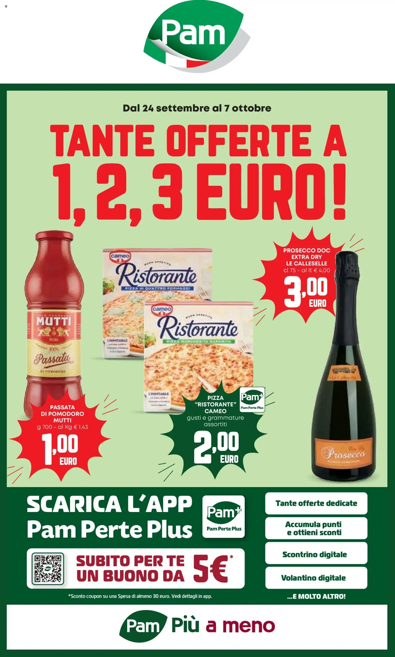 Pam: Tante offerte a 1, 2, 3 Euro!