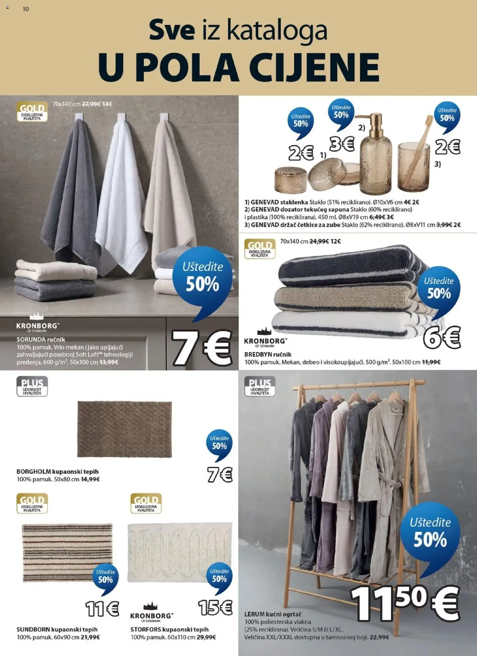 Katalog Sve iz kataloga U POLA CIJENE (Todo del catálogo a mitad de precio) od 5. kolovoza do 18. kolovoza 2026. - Pregled Stranica 10