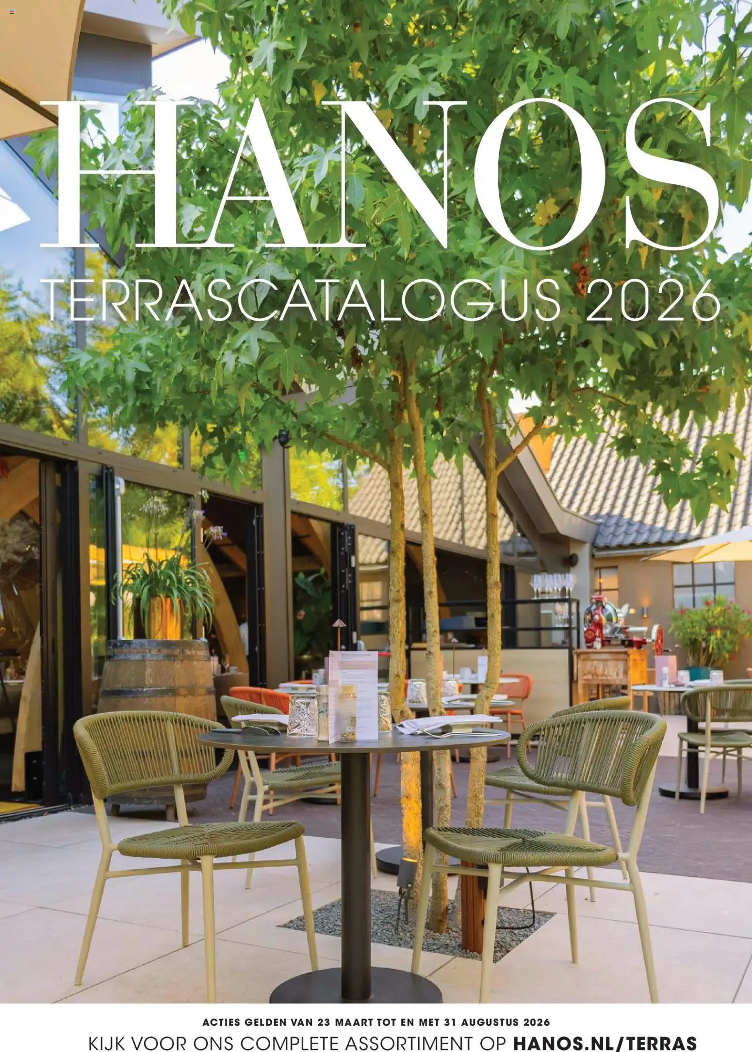 Hanos Terrascatalogus 2026 van 23 maart tot 31 augustus 2026 - Folder pagina 1