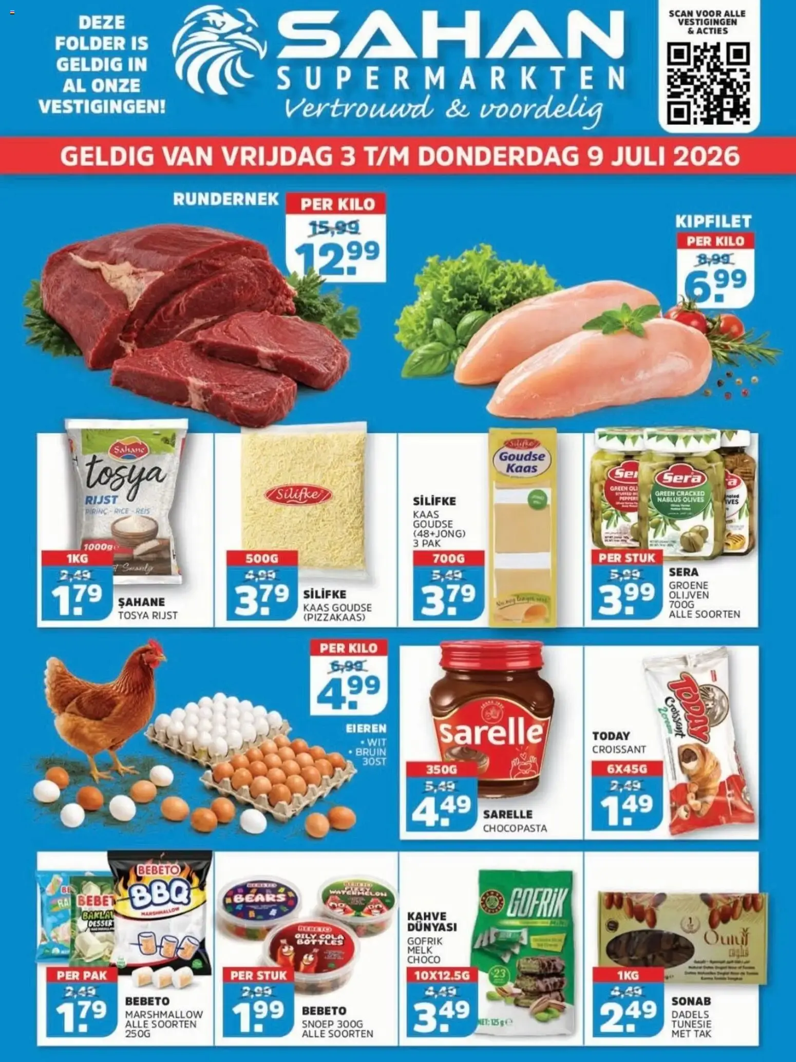 Sahan Supermarkten Folder van 3 juli tot 9 juli 2026 - Folder pagina 1