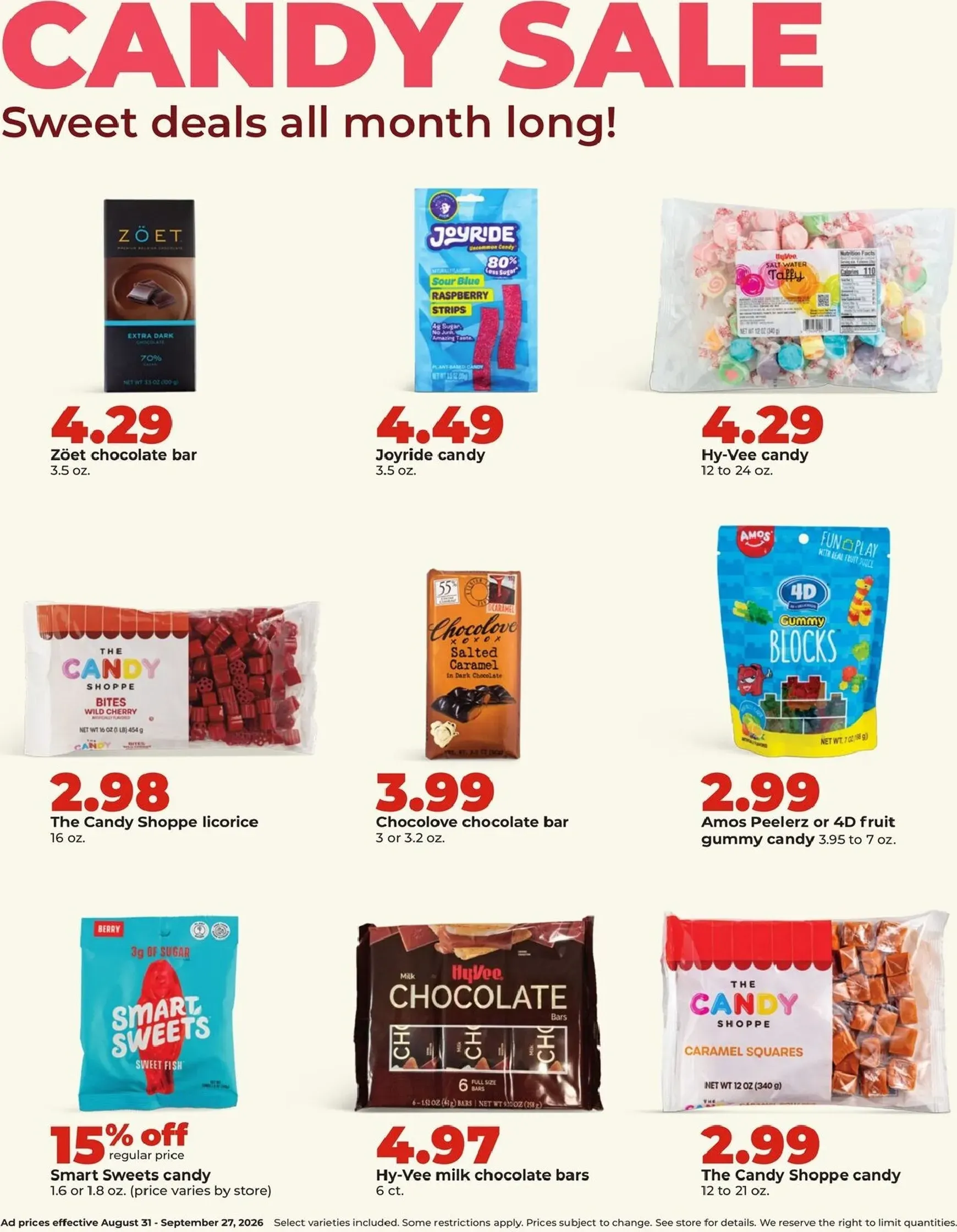 Weekly ad Current Hy Vee - September leaflet valid from Monday 08/31/2026 to Sunday 09/27/2026 from August 31 to September 27 2026 - Page 15