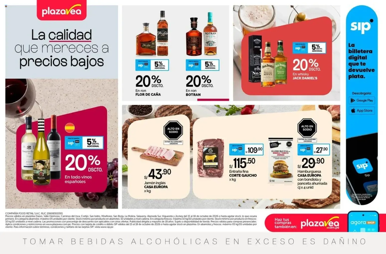 Catalogo de Plaza Vea catálogo online del 15/10/2026 15 de octubre al 18 de octubre 2026 - Pag 1