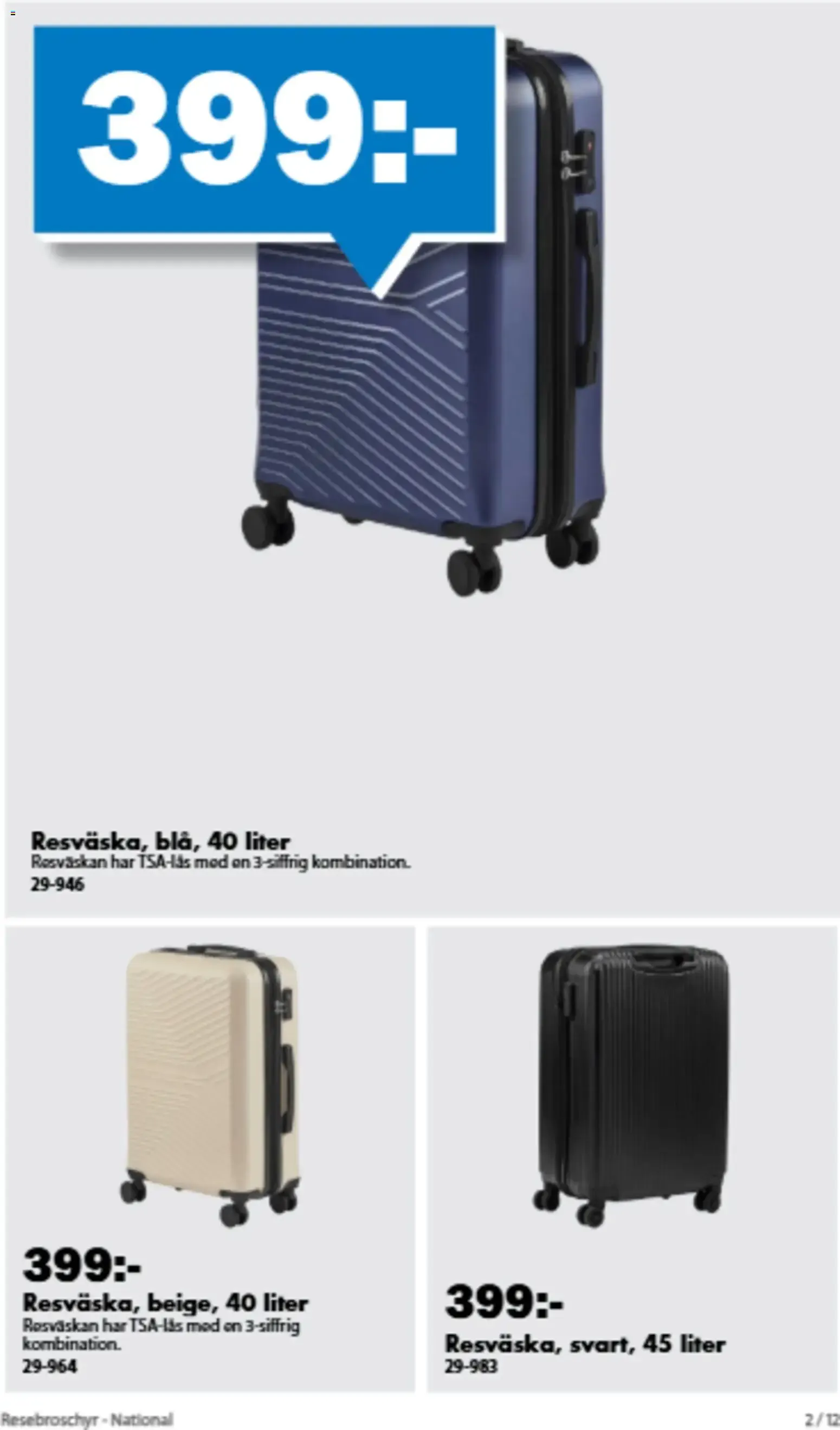 Biltema - Artículos de viaje y equipaje från 29 juni till 16 augusti 2026 - Reklamblad sidor 2