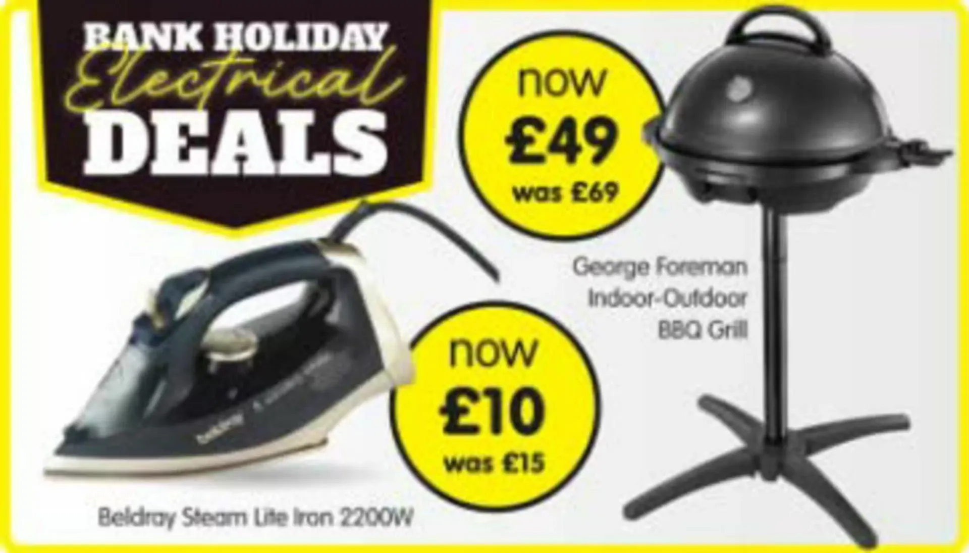 BANK HOLIDAY Electrical DEALS from 26 August to 7 September 2026 - Catalogue Page 1