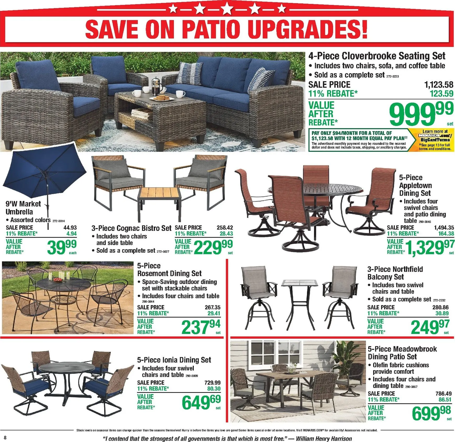 Weekly ad Current Menards - 11% Rebate Sale leaflet valid from Thursday 06/25/2026 to Sunday 07/05/2026 from June 25 to July 5 2026 - Page 14