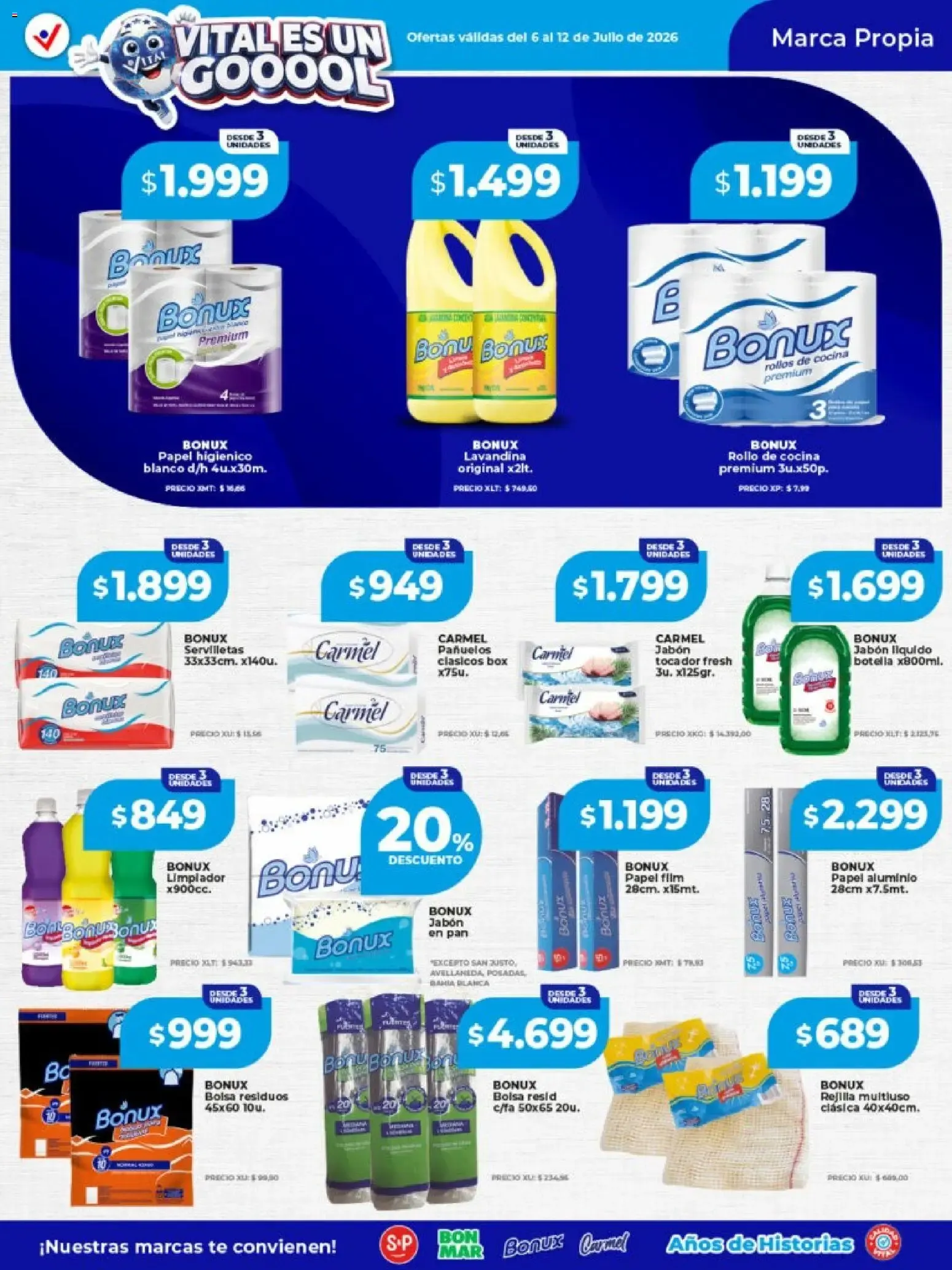 Ofertas de Vital - Especial nuestras marcas || del 06/07/2026 - 12/07/2026 || Catálogo 6 de julio al 12 de julio 2026 - Página 3 del catálogo