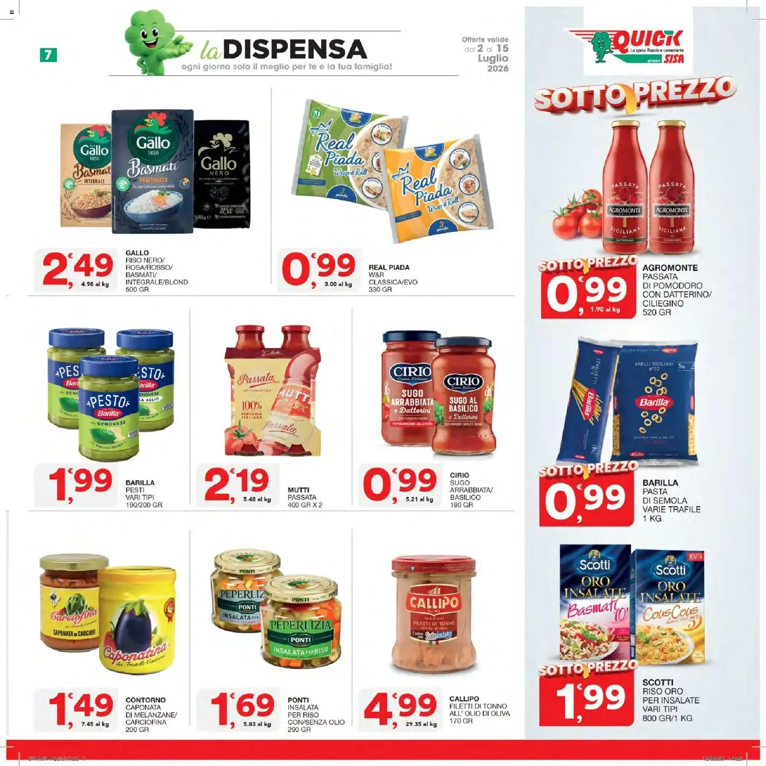 Nuovo SISA volantino Quick dal 02/07/2026 > offerte anteprima 🛍️ da 2 luglio a 15 luglio di 2026 - Pagina del volantino 7