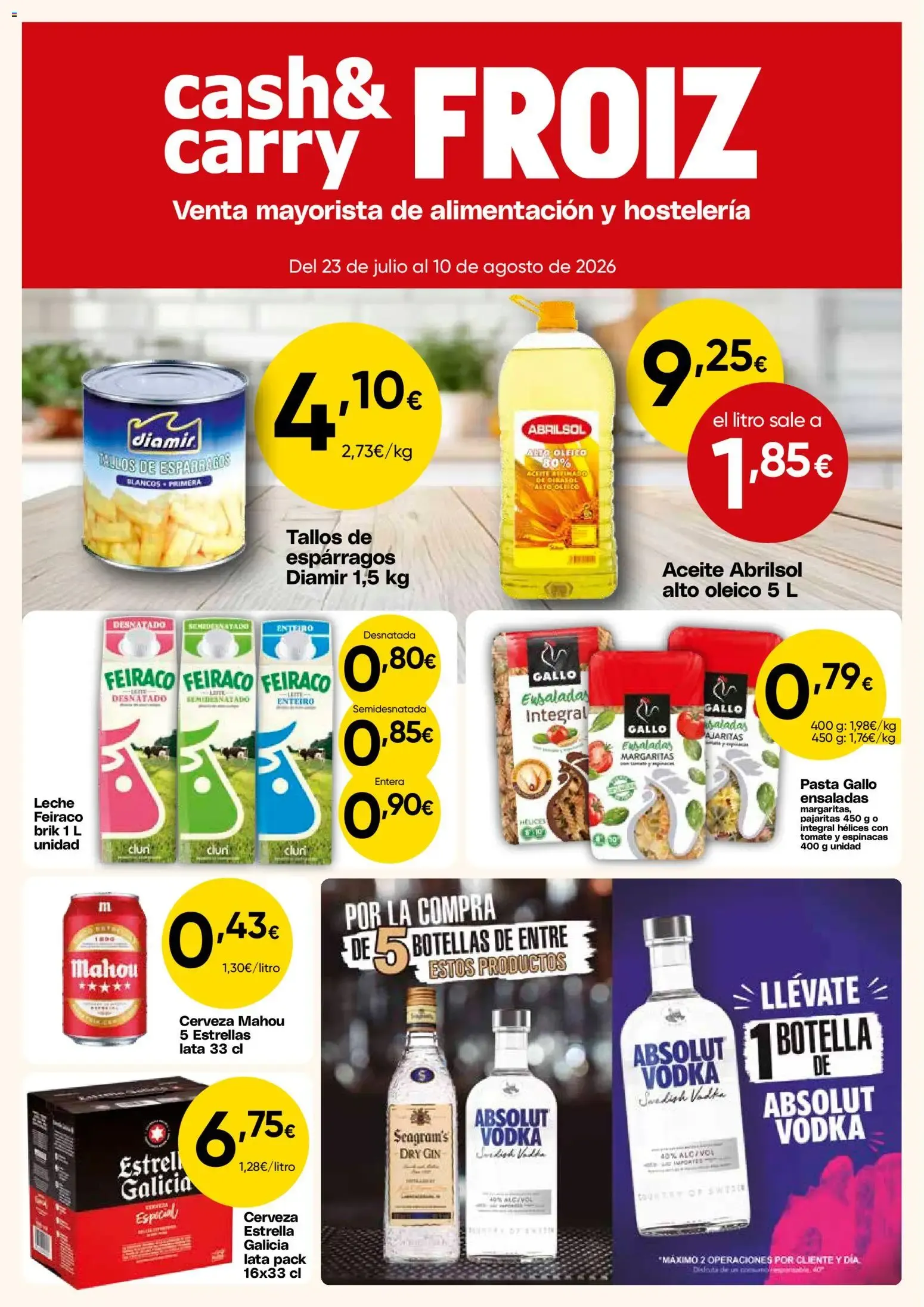 Catálogo de Froiz - Folleto Cash del 23/07/2026 | Ofertas 23 de julio al 10 de agosto 2026 - Página 1