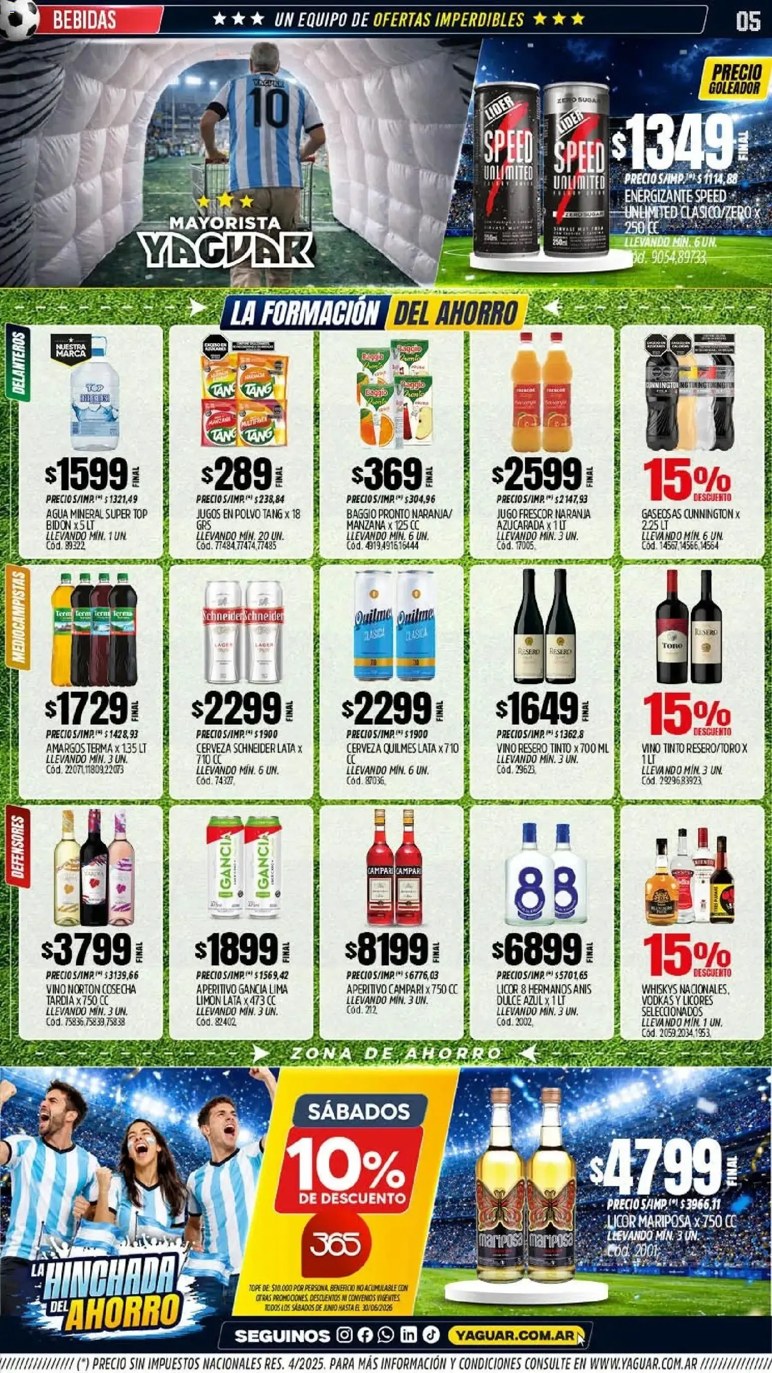 Ofertas de Mayorista Yaguar - La Hinchada del Ahorro 15 de junio al 21 de junio 2026 - Página 4 del catálogo