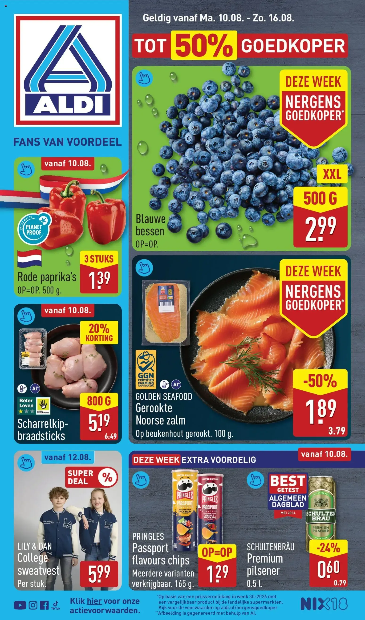 Aldi folder vanaf 10-08-2026 (volgende, deze week) van 10 augustus tot 16 augustus 2026 - Folder pagina 1