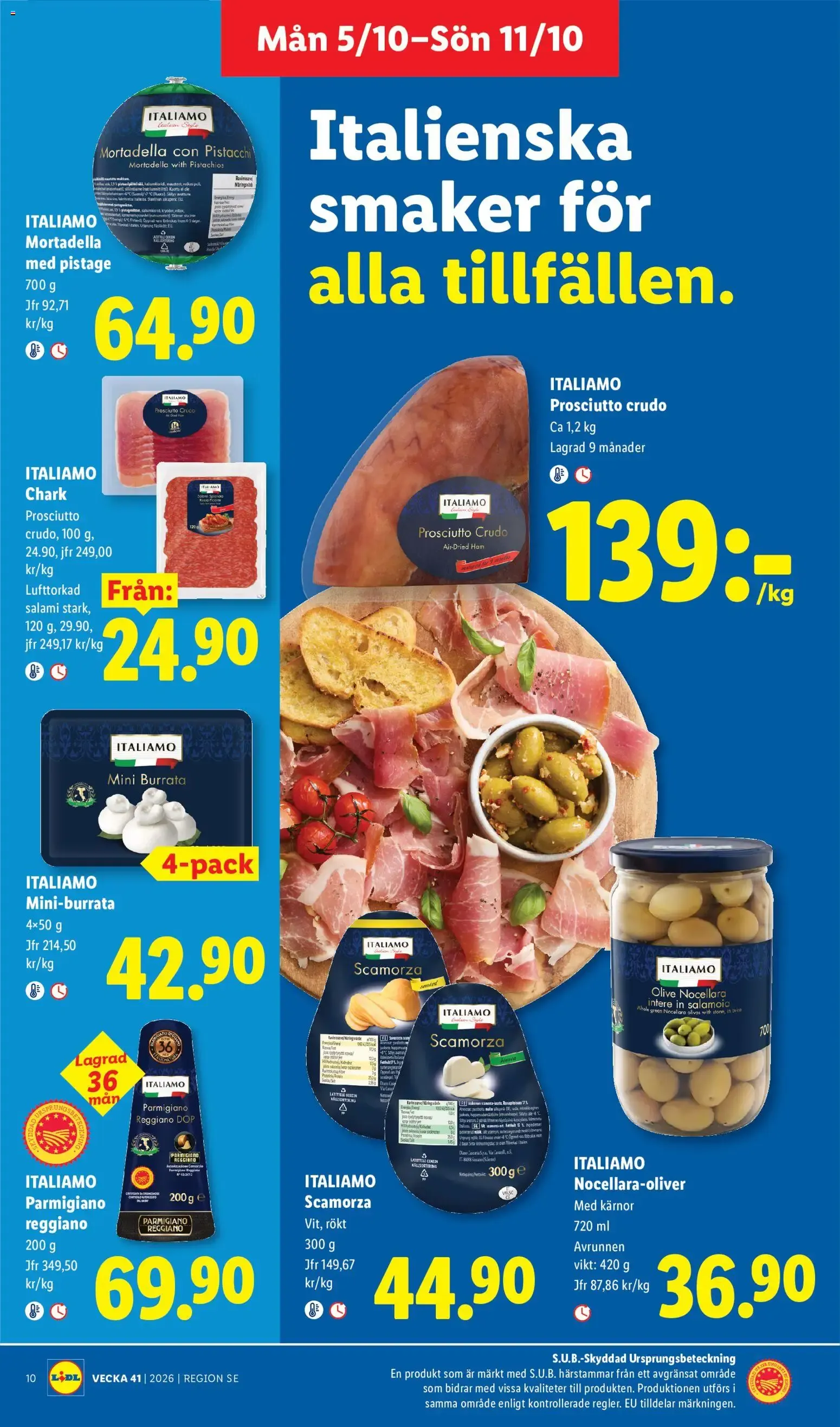 Lidl erbjudanden från 05/10/2026 - 11/10/2026 > Reklamblad nuvarande rabatter från 5 oktober till 11 oktober 2026 - Reklamblad sidor 11