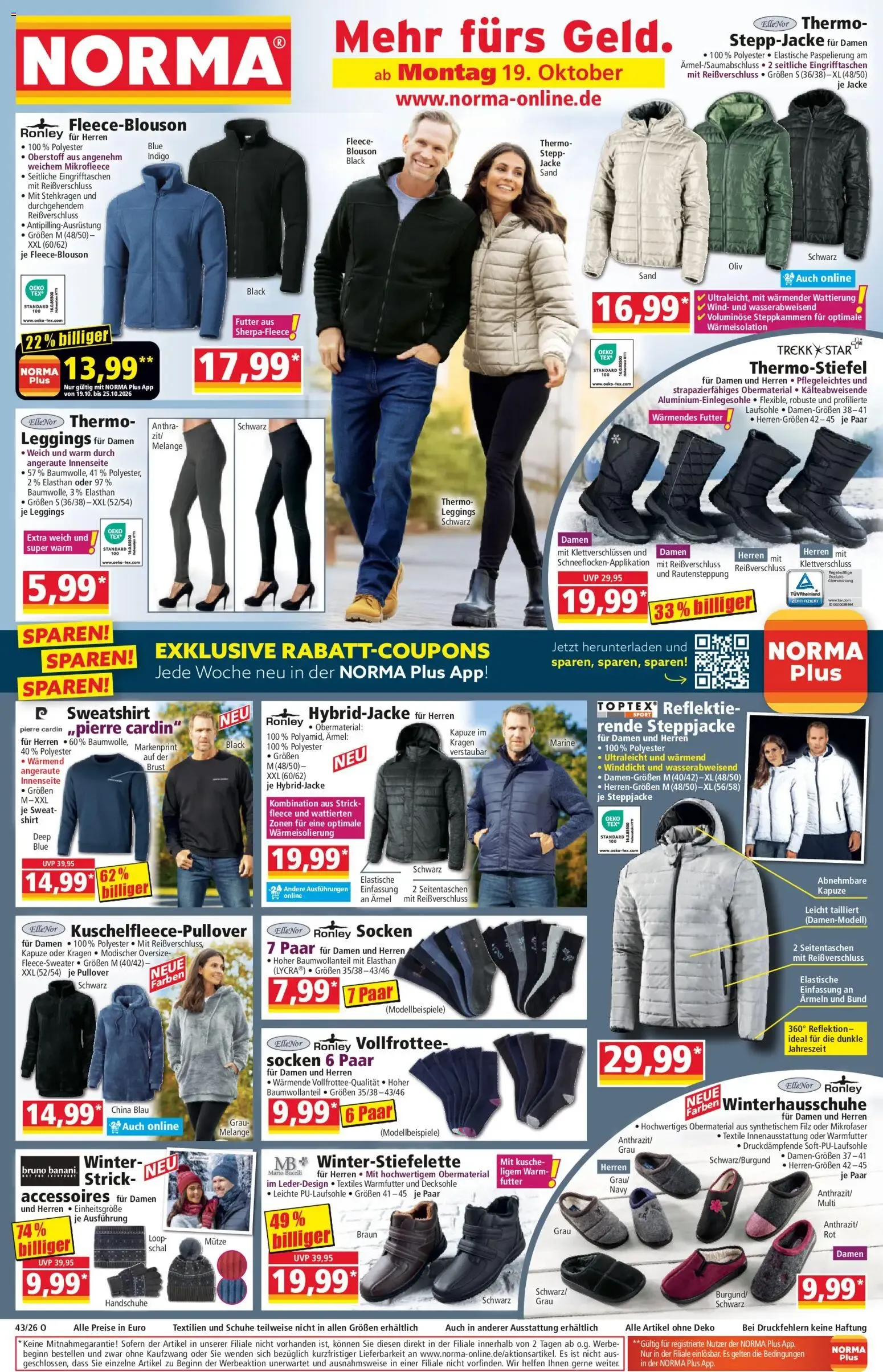 NORMA Mehr fürs Geld. von 19. Oktober bis 24. Oktober 2026 - Prospekt seite 1