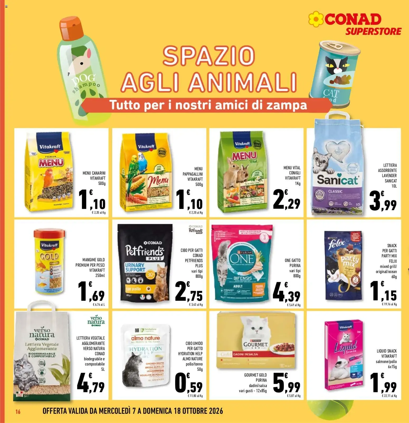 Anteprima volantino Conad dal 07/10/2026 prossima settimana da 7 ottobre a 18 ottobre di 2026 - Pagina del volantino 16