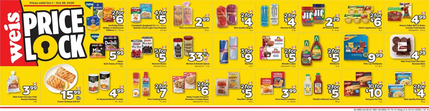 Weekly ad Weis Price Lock: Ahorros extendidos en miles de productos from October 1 to October 28 2026 - Page 2