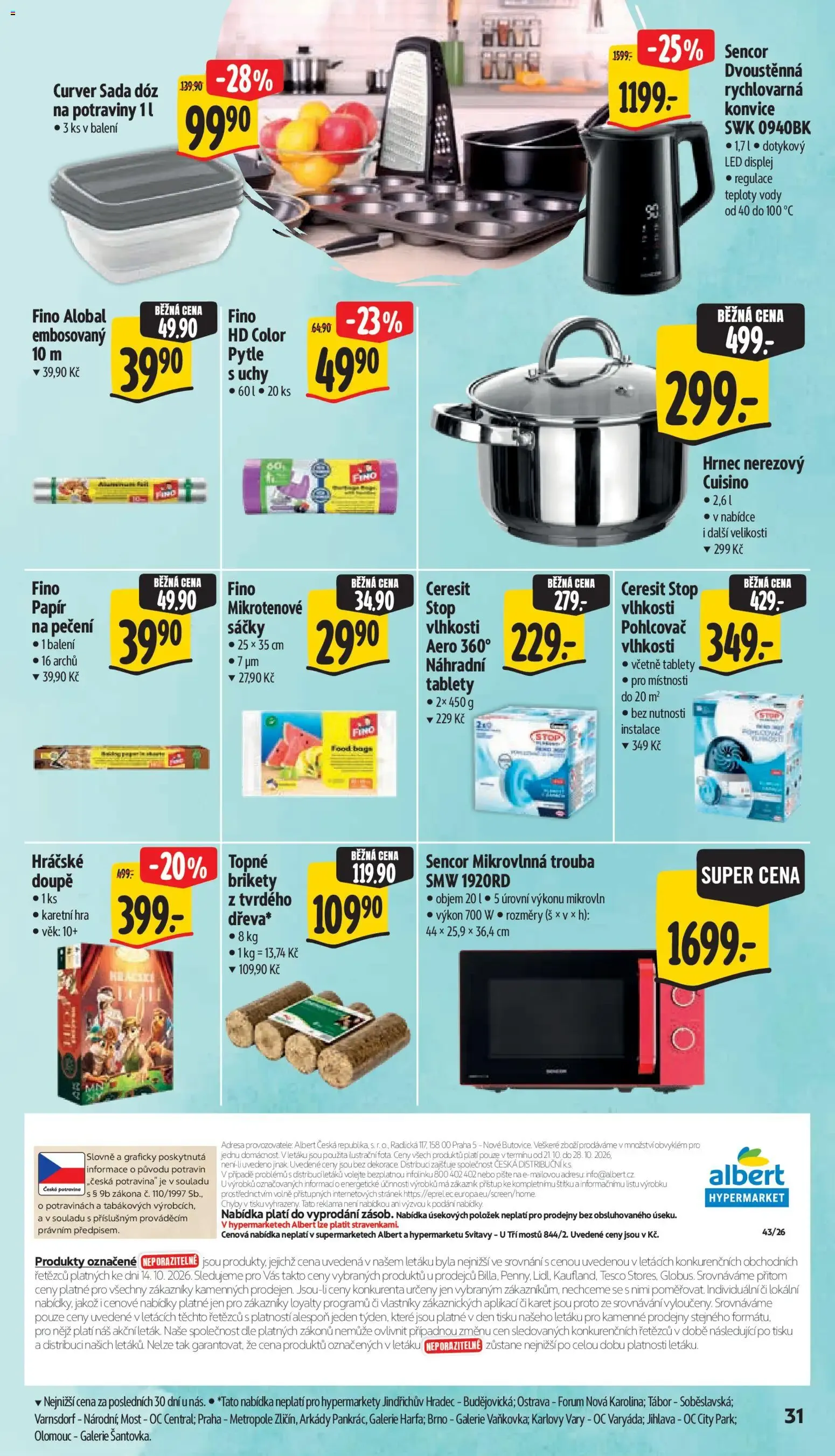 Albert leták - Hypermarket od 21.10.2026 - Akční leták - 21. října 27. října 2026 - Page 39