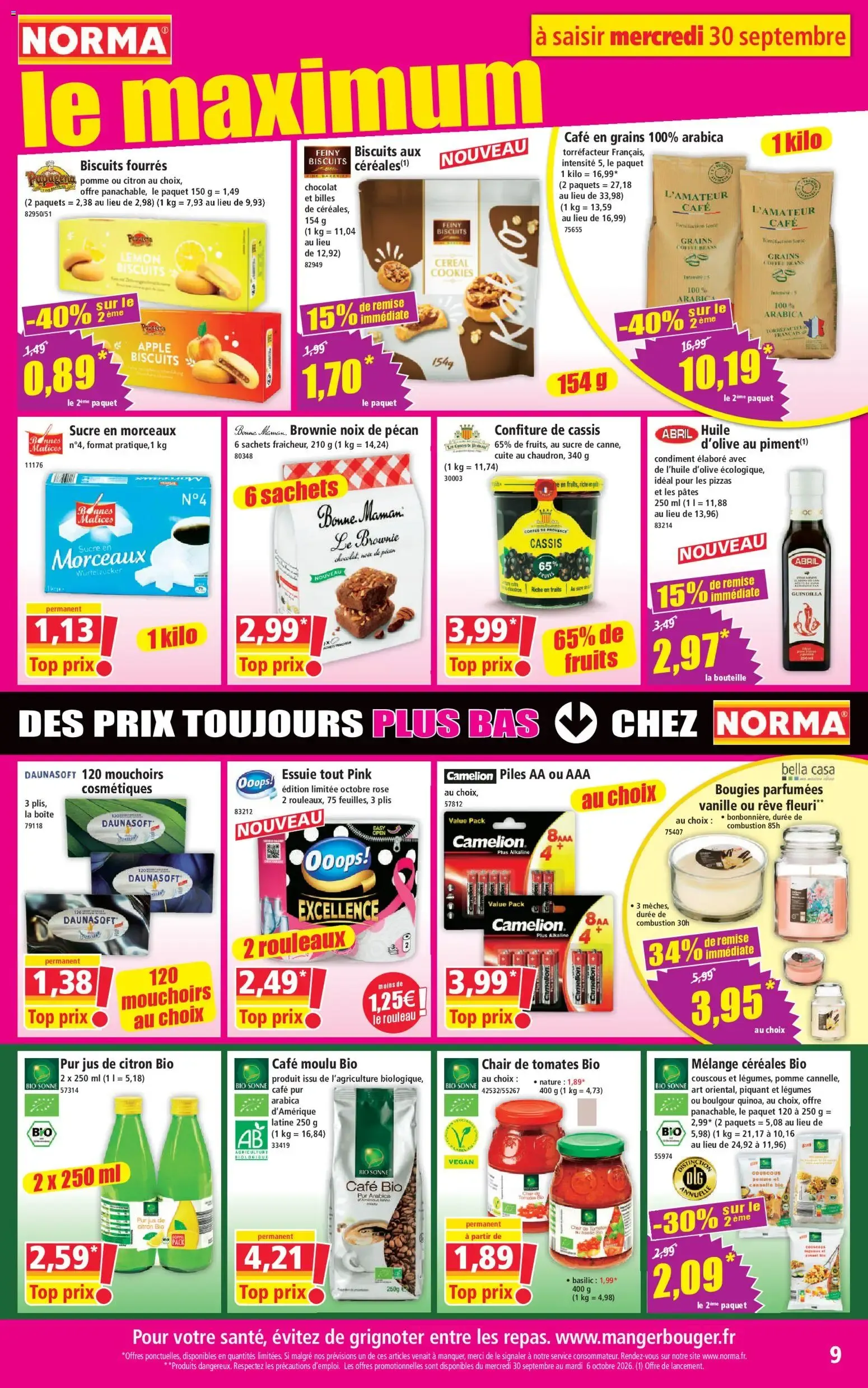 Norma catalogue à partir du 30/09/2026 - promo en ligne du 30 septembre au 6 octobre 2026 - Catalogue page 9