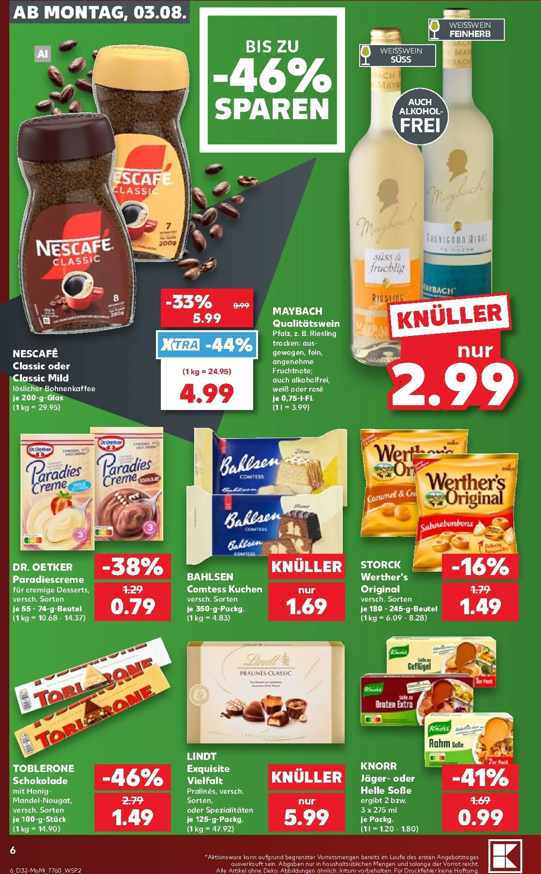 Kaufland - Richtig Sparen Prospekt nächste Woche – von Montag 03.08.2026 bis Mittwoch 05.08.2026 von 3. August bis 5. August 2026 - Prospekt seite 6