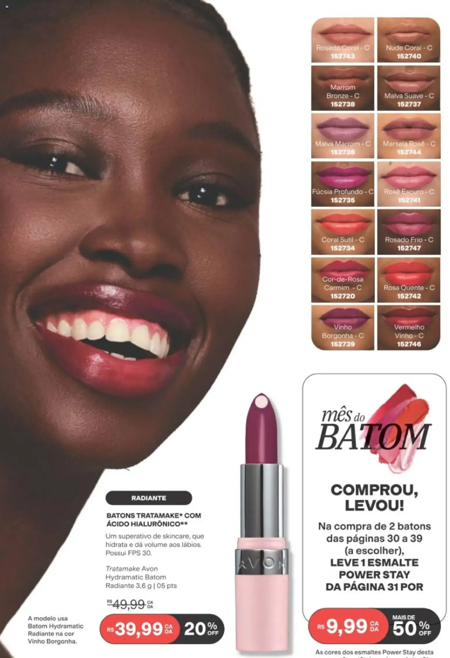 Encarte de Avon | Campanha Ciclo 12/2026 | Mês do Batom com Power Stay Matte Glitter 19 de julho até 9 de agosto 2026 - Pagina 39
