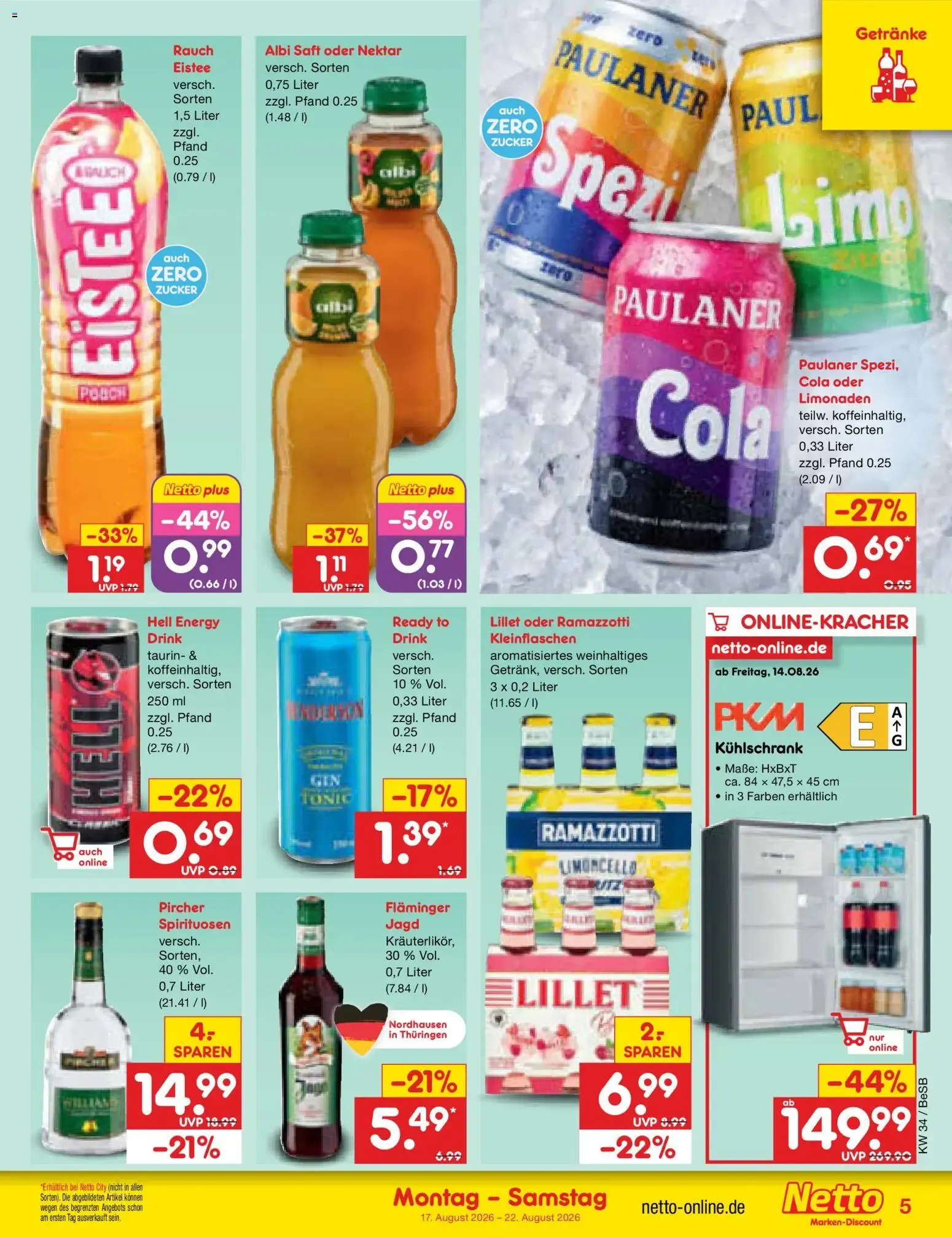 Netto Marken-Discount Prospekt (ab 17.08.2026) » Angebote von 17. August bis 22. August 2026 - Prospekt seite 7