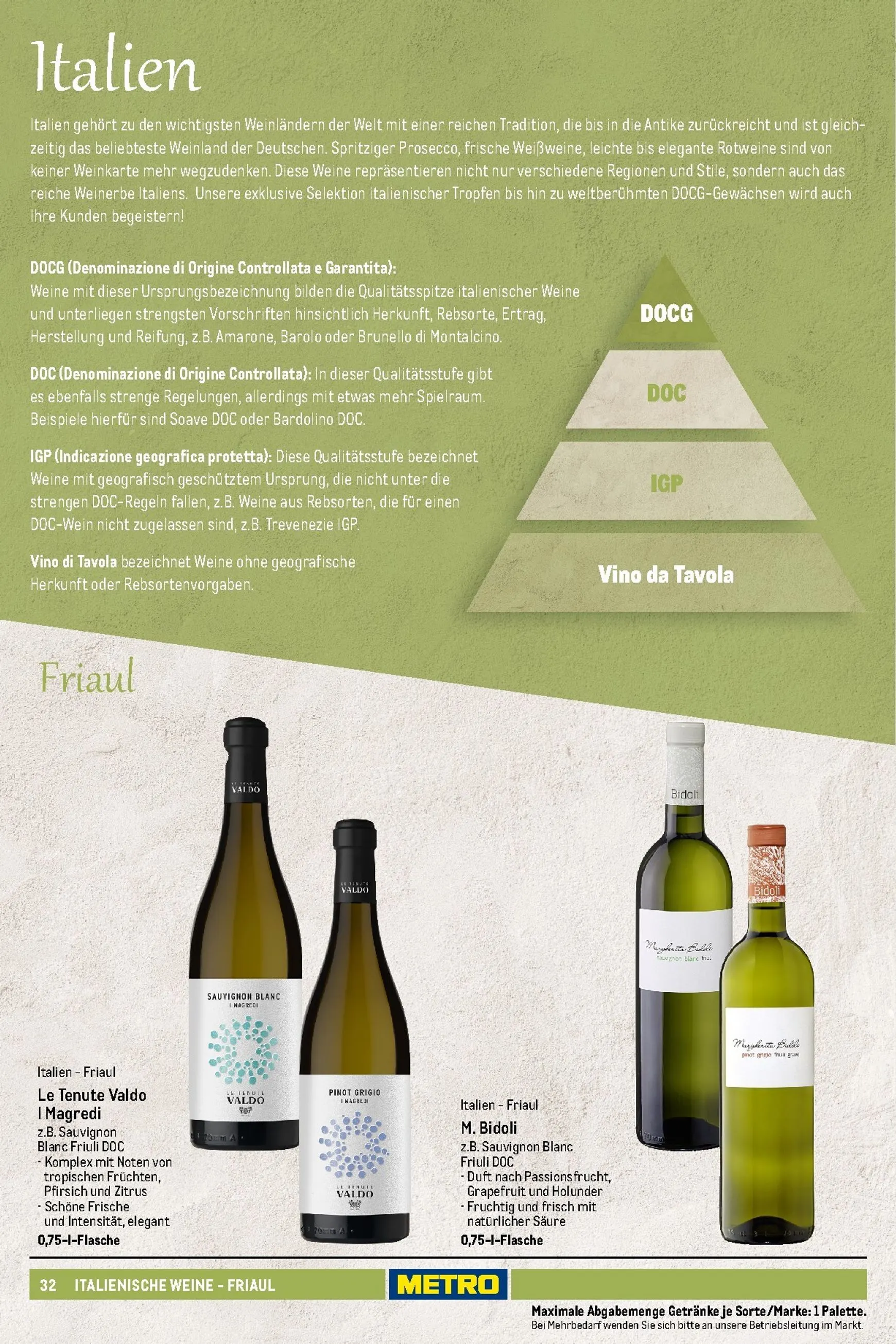 Sortimentskatalog Wein und Sekt für die perfekte Weinkarte von 1. November bis 30. September 2026 - Prospekt seite 33