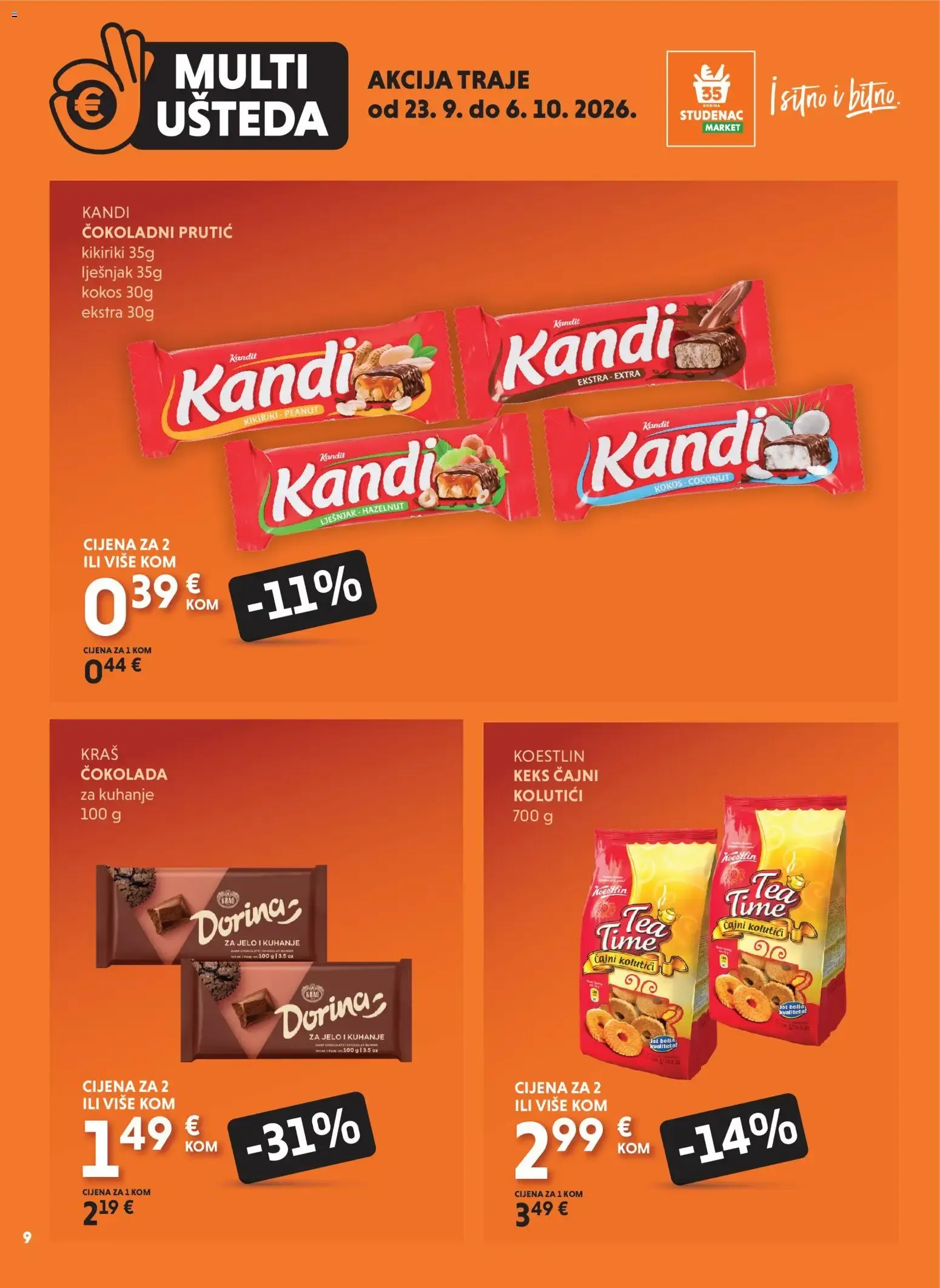 Katalog Multi Ušteda od 23. rujna do 6. listopada 2026. - Pregled Stranica 9