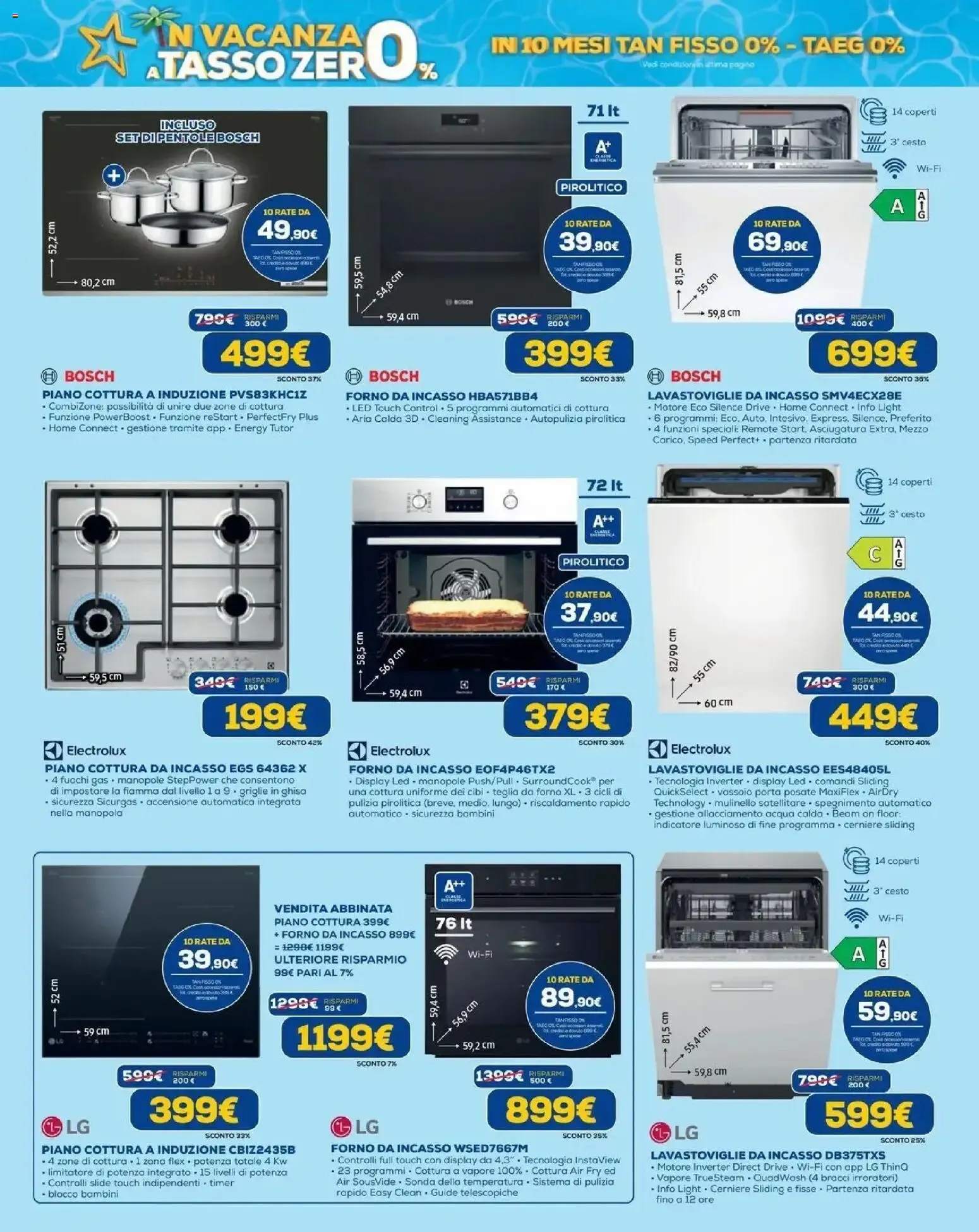 Euronics - In vacanza a tasso zero da 30 luglio a 19 agosto di 2026 - Pagina del volantino 10