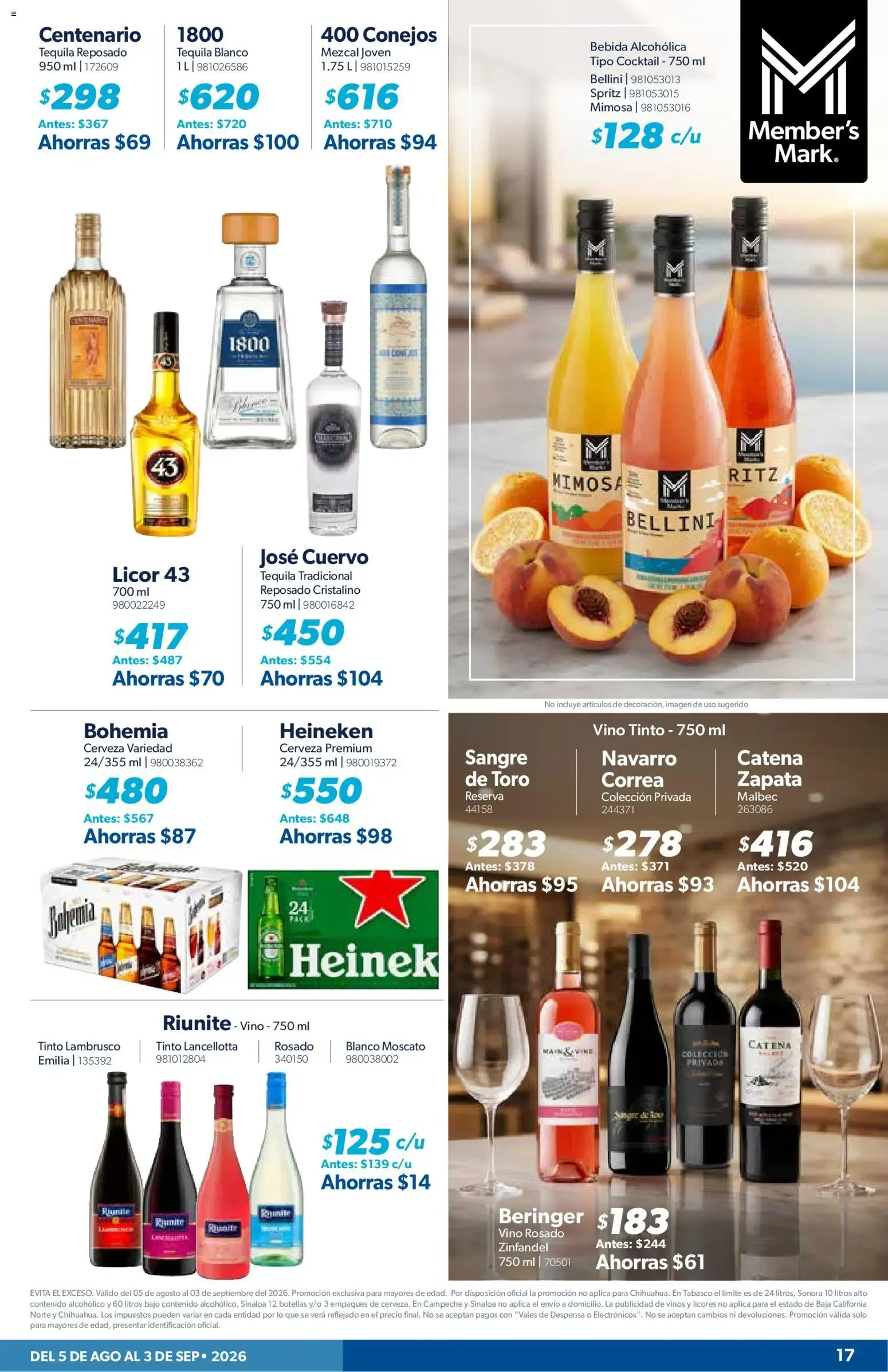 Catálogo de CUPONERA SAMS | Folleto de 05/08, Ofertas Agosto 2026 5 de agosto al 3 de septiembre 2026 - Pagina 17