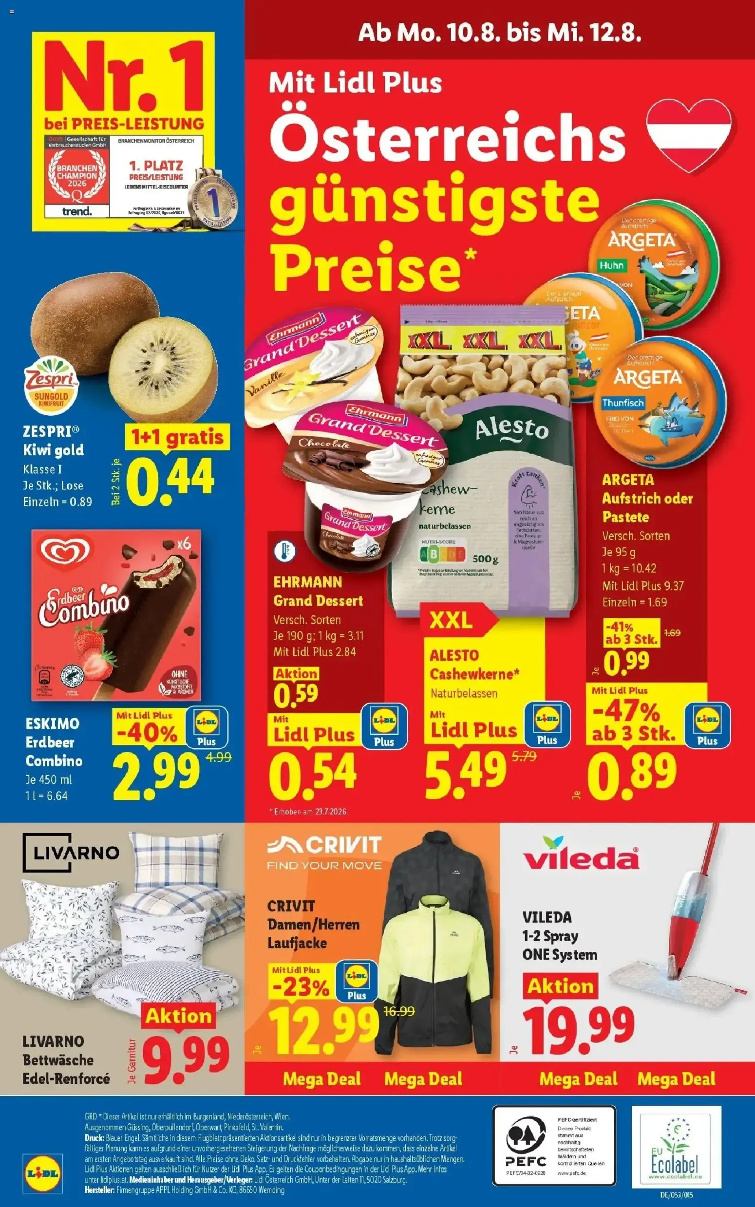Lidl Plus: Österreichs günstigste Preise von 6. August bis 8. August 2026 - Flugblätt seite  30