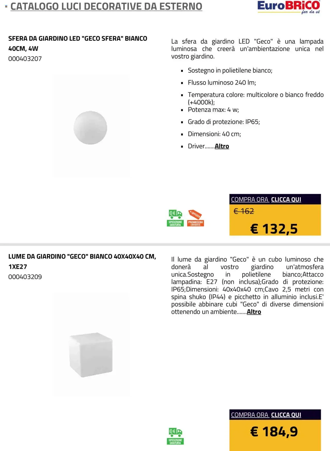 Eurobrico - Catalogo Luci Decorative da Esterno da 1 gennaio a 31 dicembre di 2025 - Pagina del volantino 5