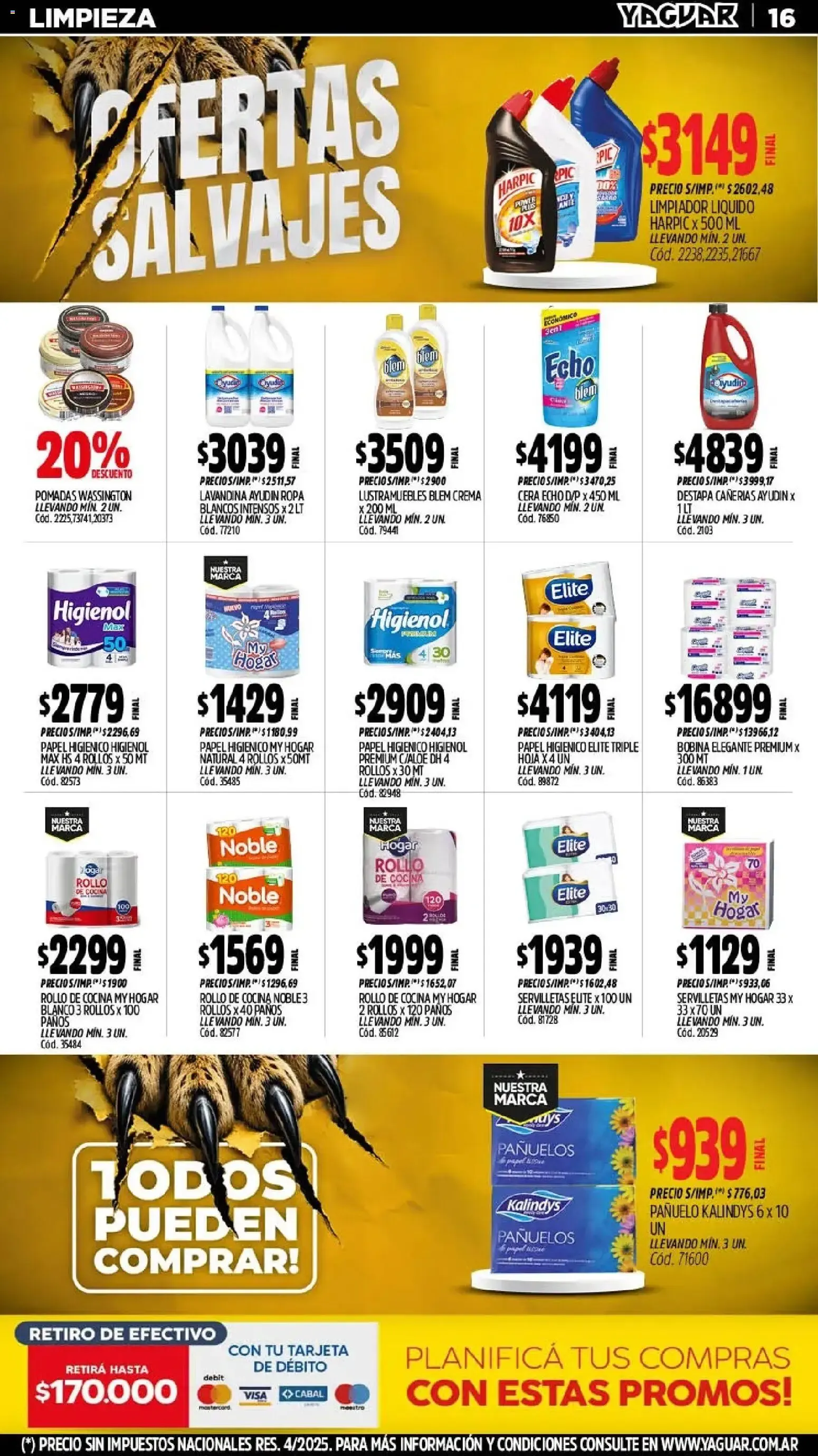 Ofertas de Yaguar: Ofertas Salvajes - Mar del Plata 3 de agosto al 8 de agosto 2026 - Página 16 del catálogo