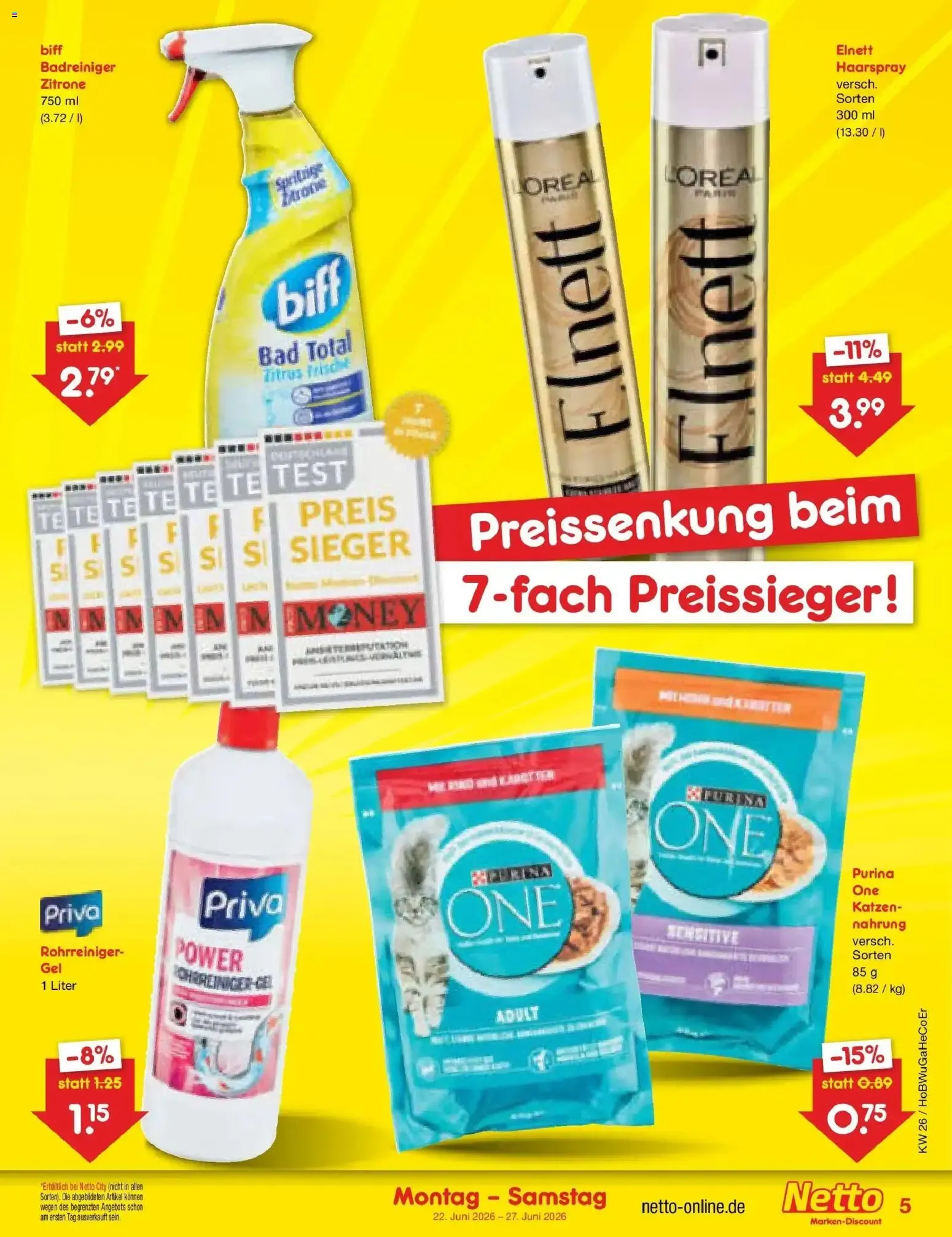 Netto Marken-Discount Prospekt Bitterfeld-Wolfen (ab 22.06.2026) » Angebote von 22. Juni bis 27. Juni 2026 - Prospekt seite 5