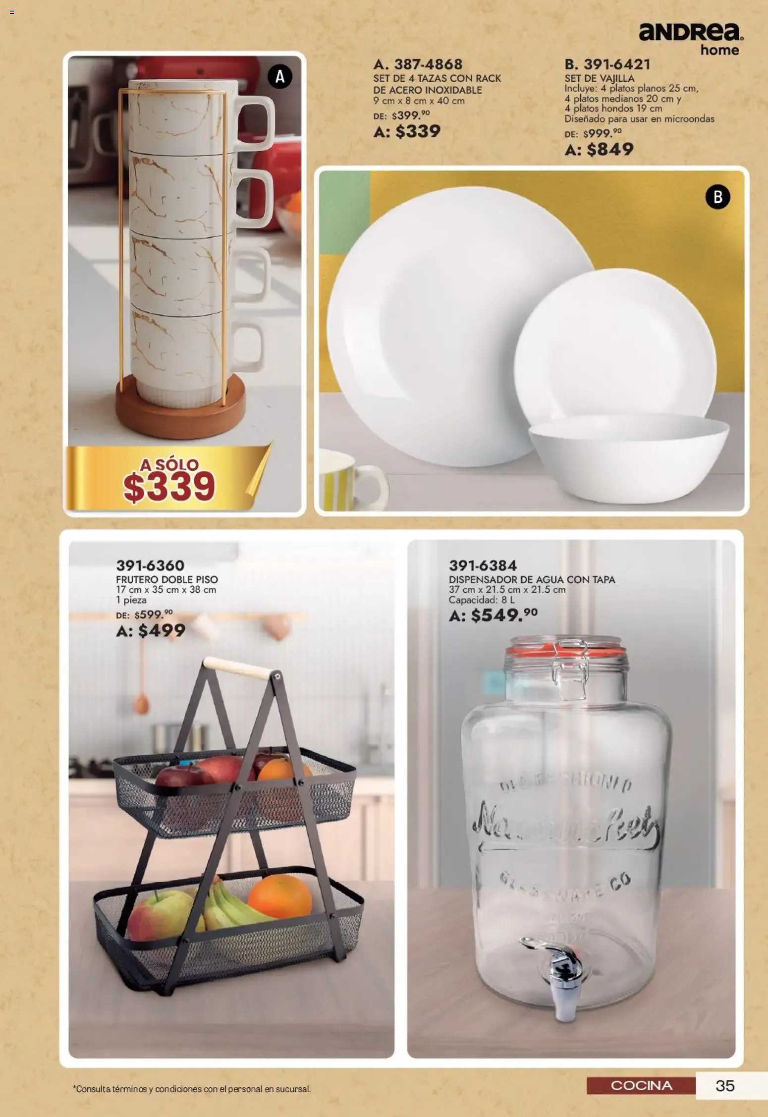 Catálogo de Andrea Home: Aniversario HOME 21 de junio al 22 de agosto 2026 - Pagina 35