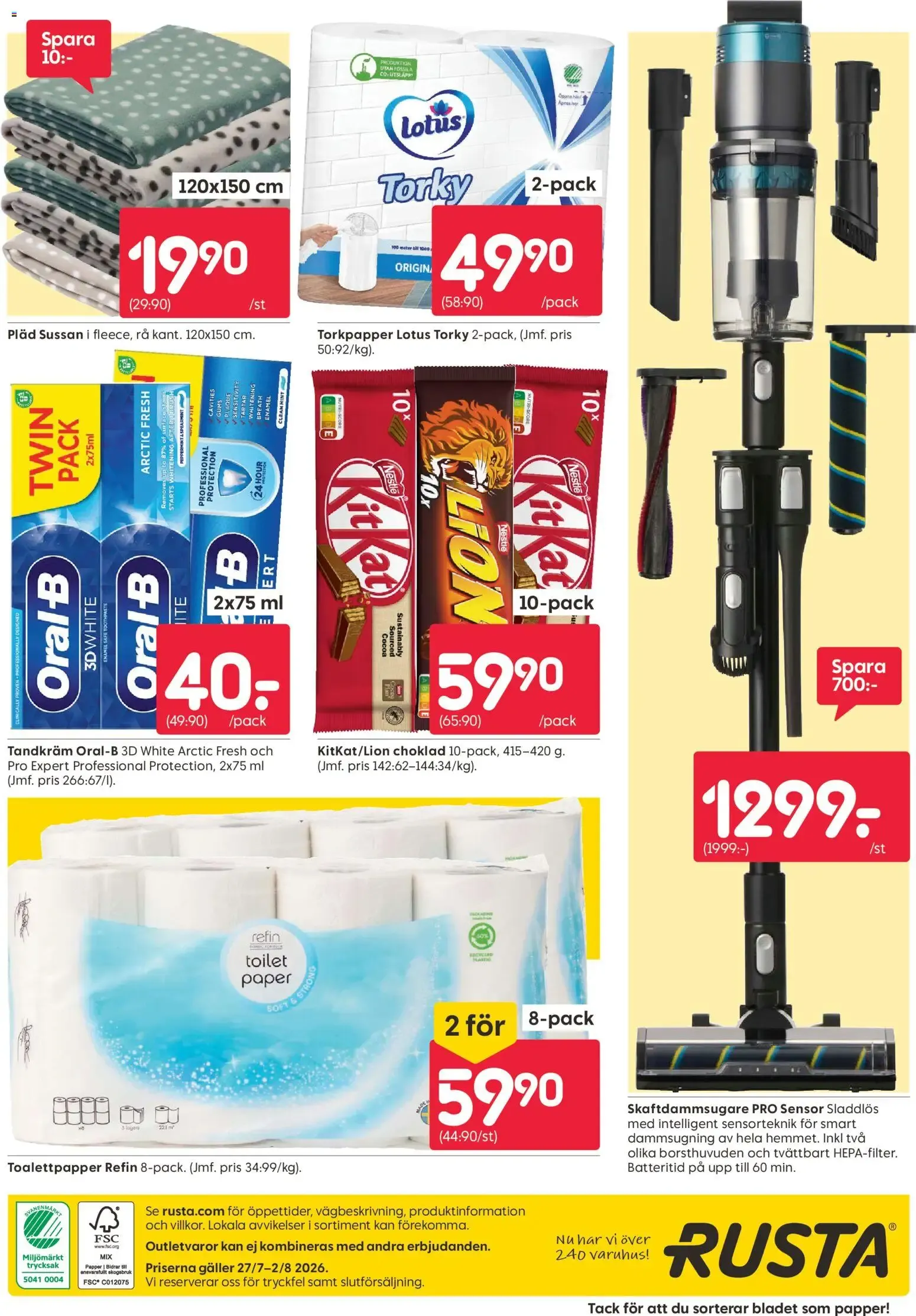 Rusta erbjudanden från 27/07/2026 - 02/08/2026 > Reklamblad nuvarande rabatter från 27 juli till 2 augusti 2026 - Reklamblad sidor 16