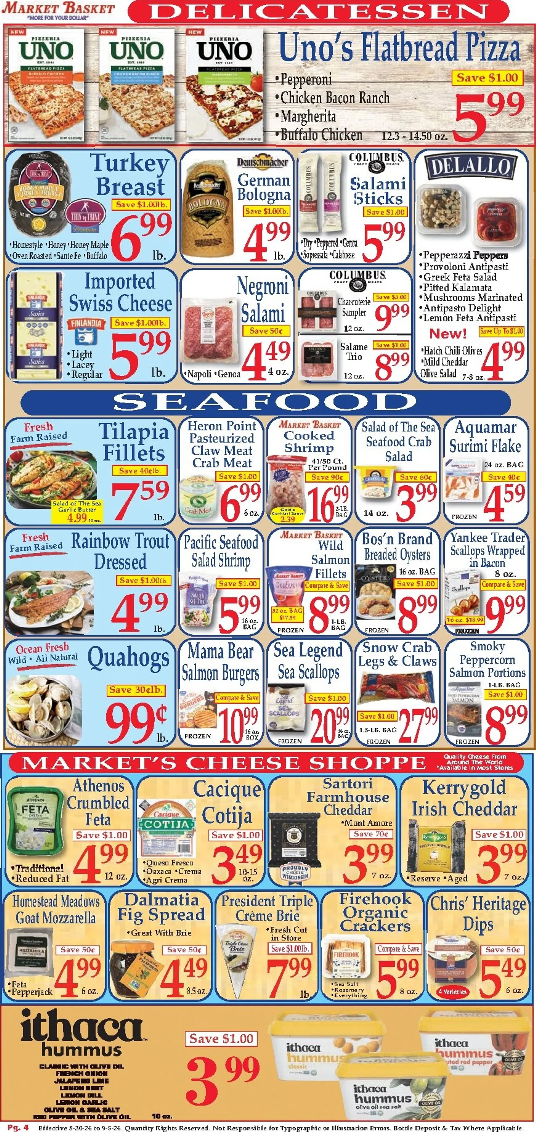 Weekly ad Current Market Basket leaflet valid from Sunday 08/30/2026 to Saturday 09/05/2026 from August 30 to September 5 2026 - Page 4