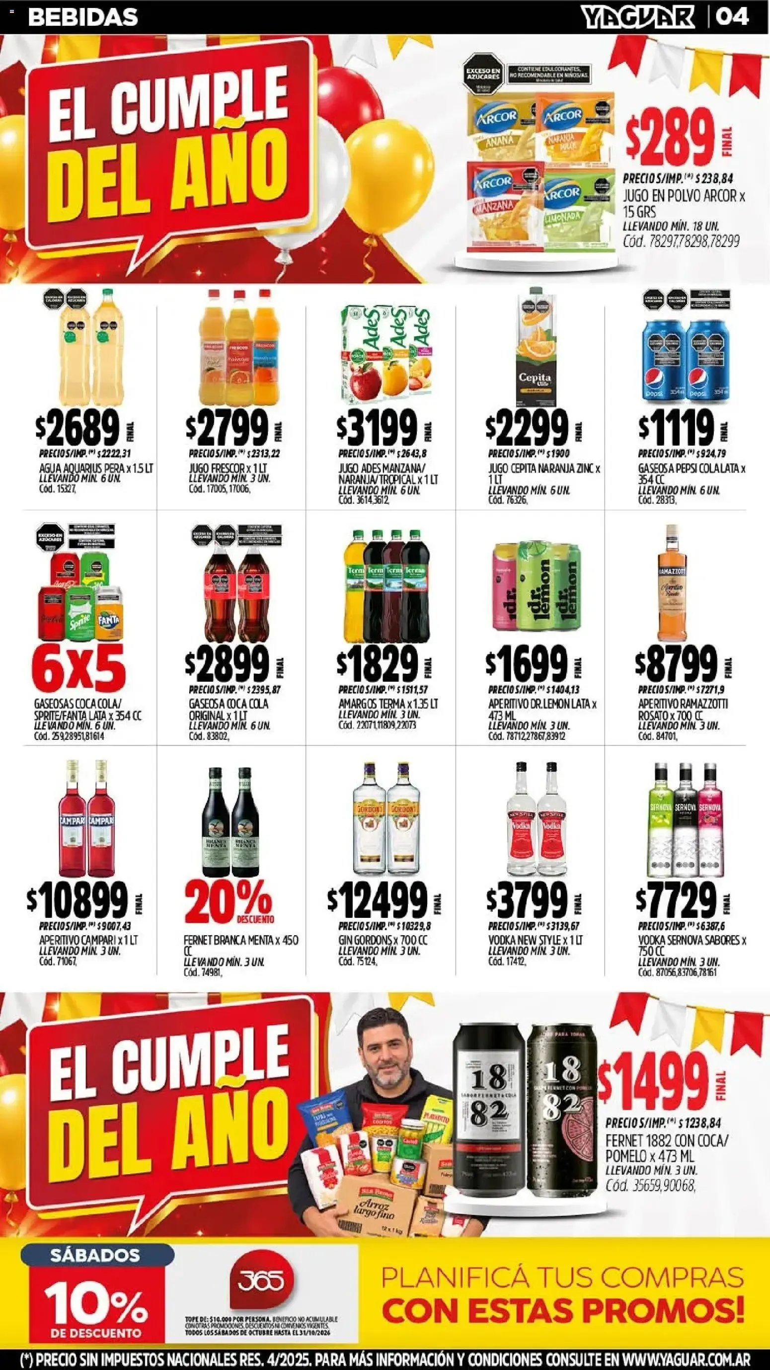 Ofertas de Yaguar - El Cumple del Año 38 26 de octubre al 1 de noviembre 2026 - Página 6 del catálogo