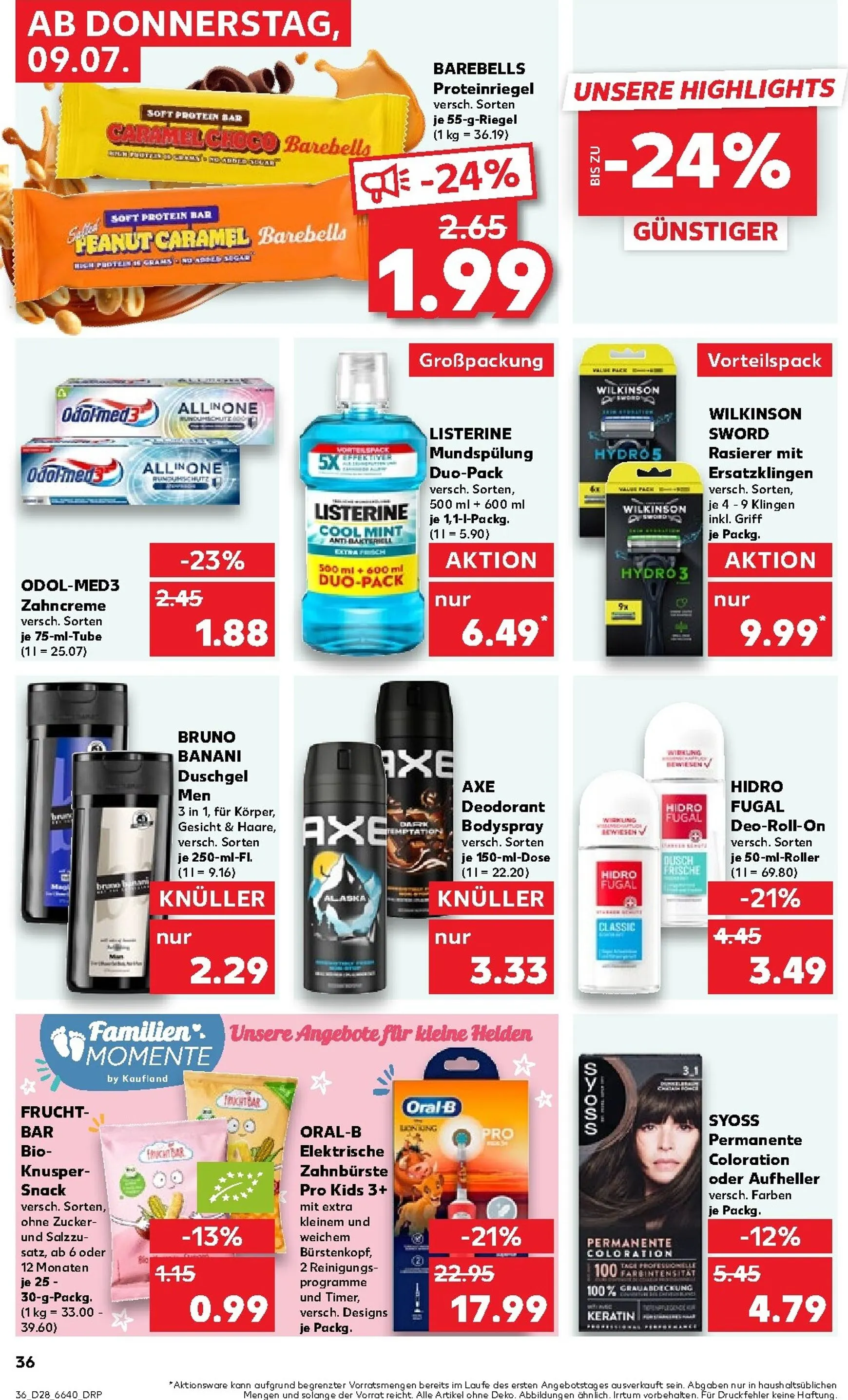 Kaufland Prospekt nächste Woche – von Donnerstag 09.07.2026 bis Mittwoch 15.07.2026 von 9. Juli bis 15. Juli 2026 - Prospekt seite 36
