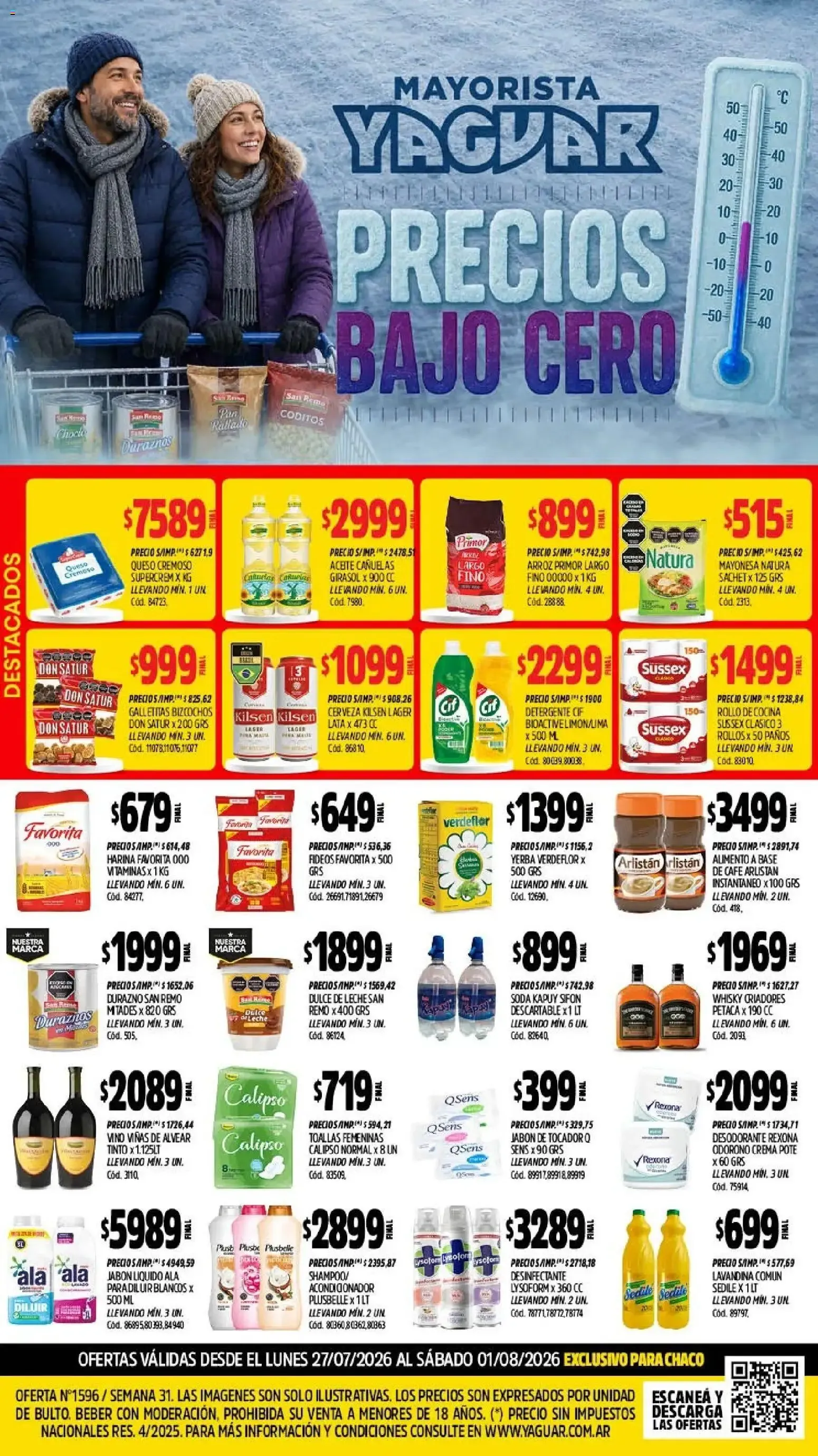 Yaguar - Oferta Semanal Chaco del 27/07/2026 - 01/08/2026
